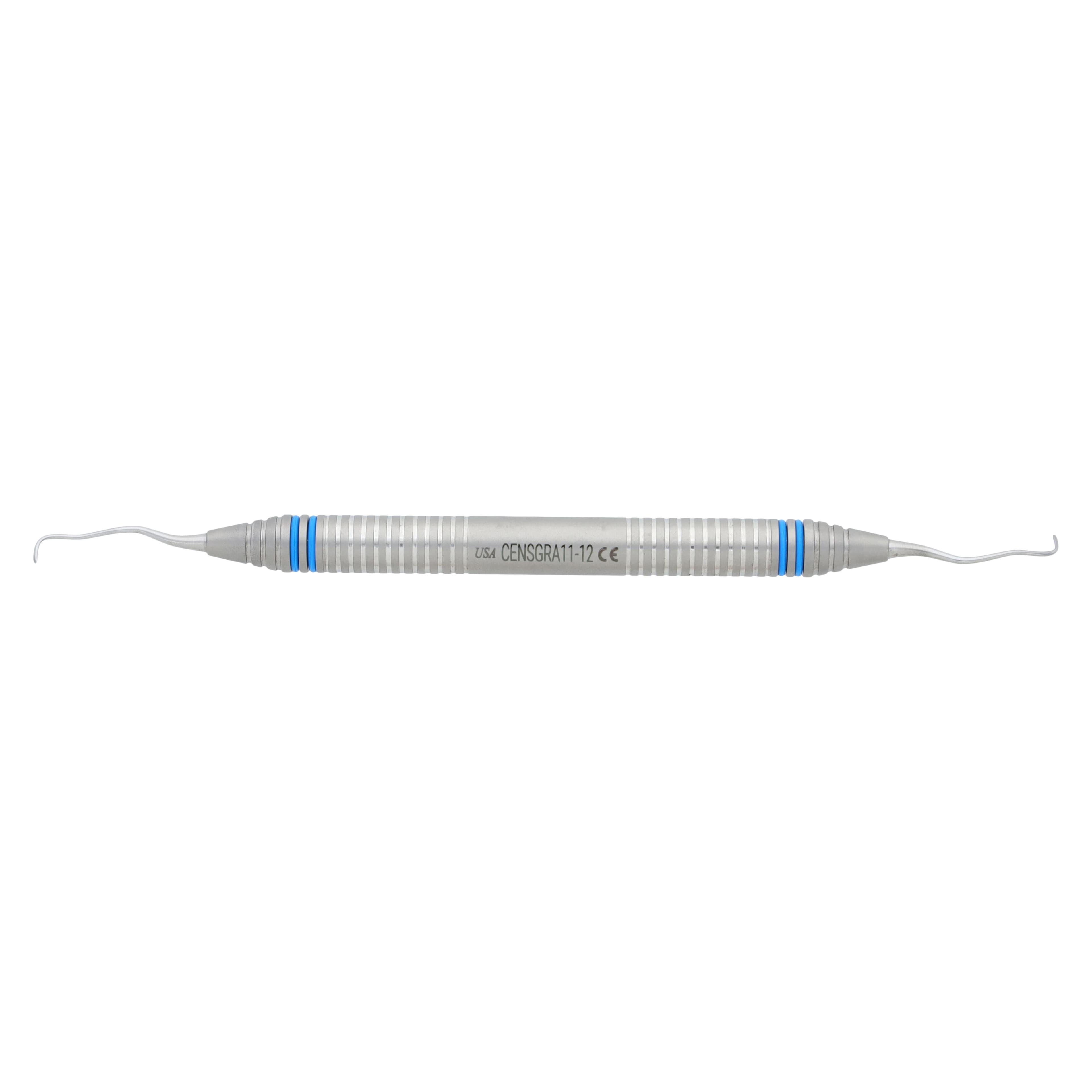 Nordent XDura Curette DE Gracey #11/12, DuraLite ColorRing Handle, Stainless Steel, Regular, Each, CENSGRA11-12 thumbnail 5