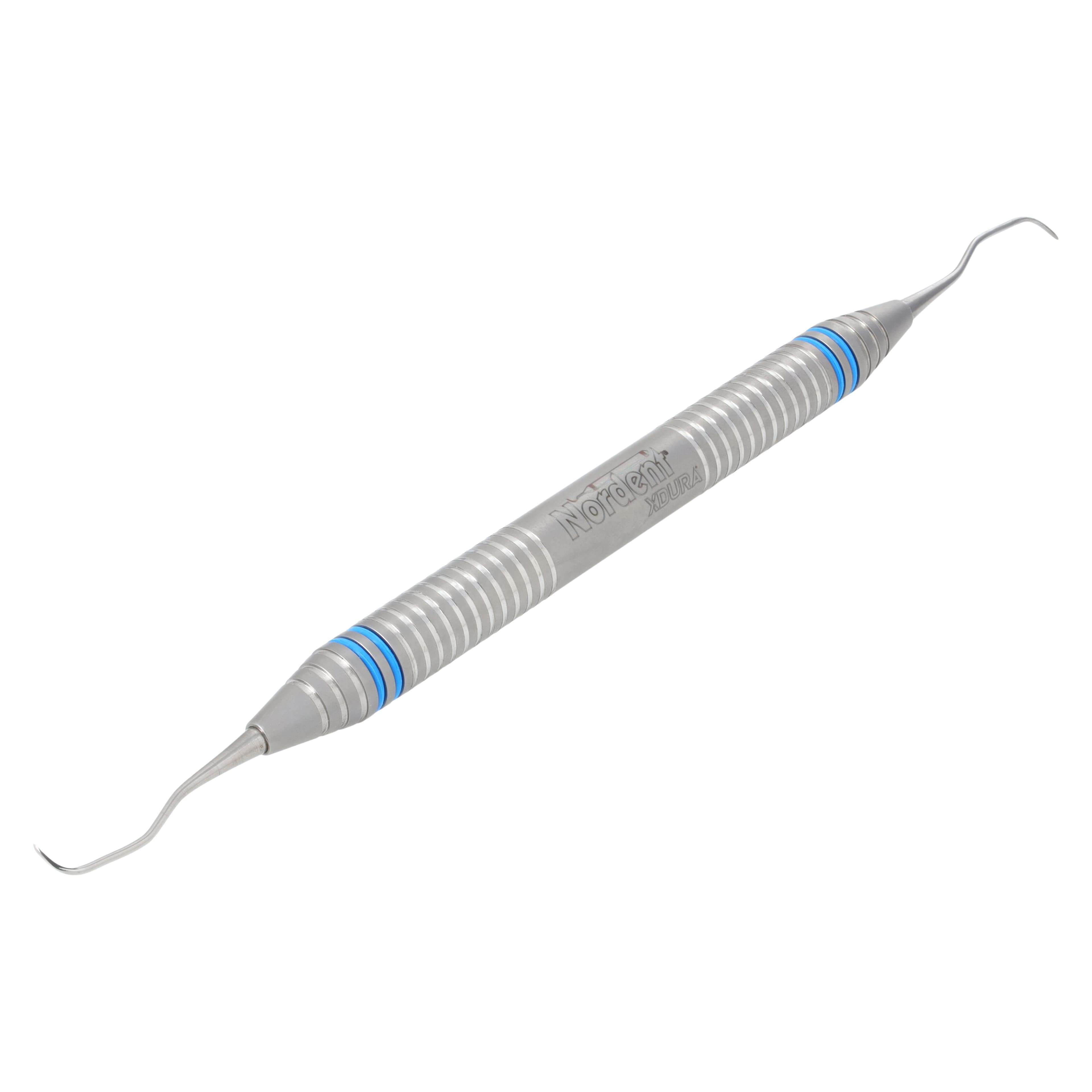 XDura Curette DE Gracey #1/2, DuraLite ColorRing Handle, Double End, Stainless Steel thumbnail 2