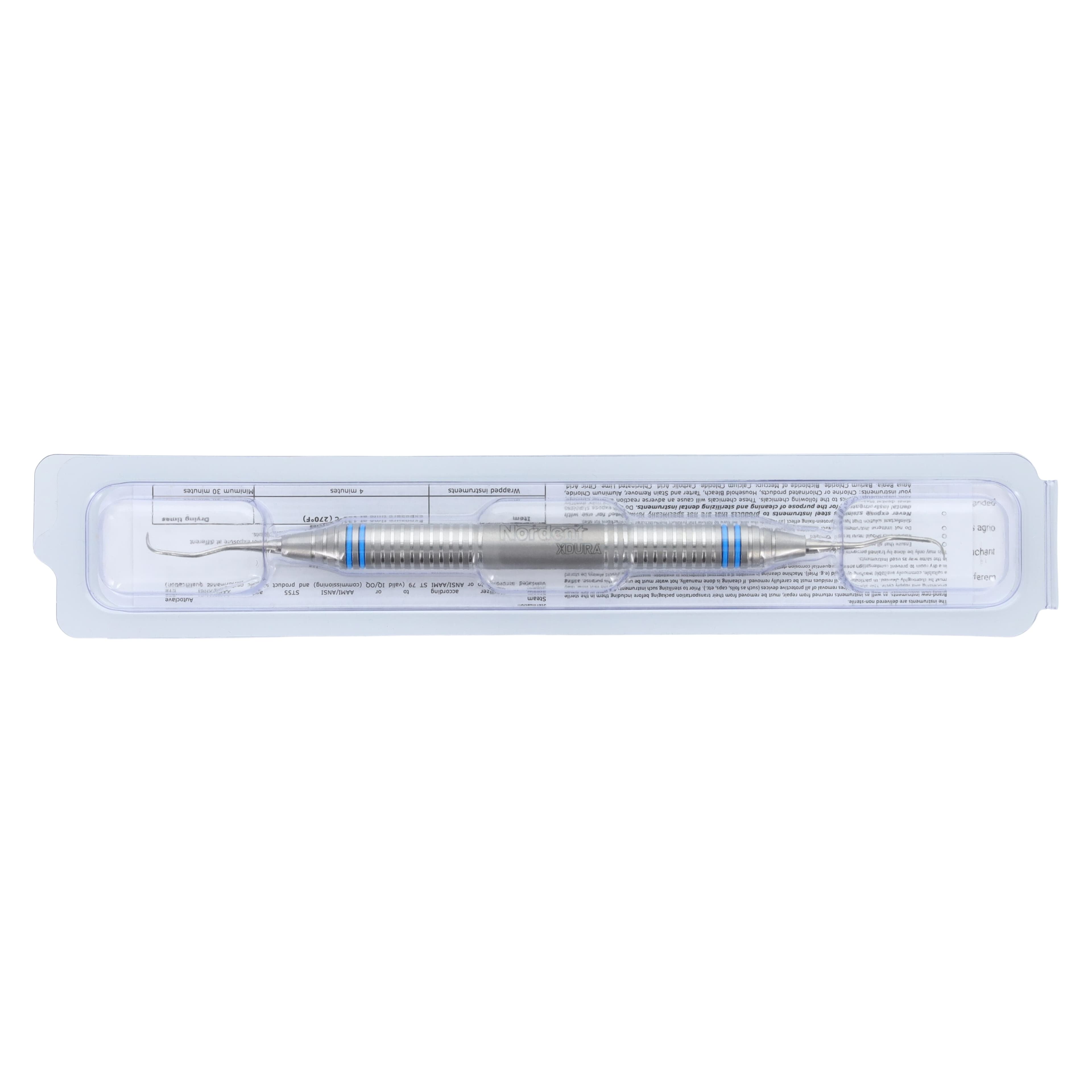XDura Curette DE Gracey #1/2, DuraLite ColorRing Handle, Double End, Stainless Steel thumbnail 7