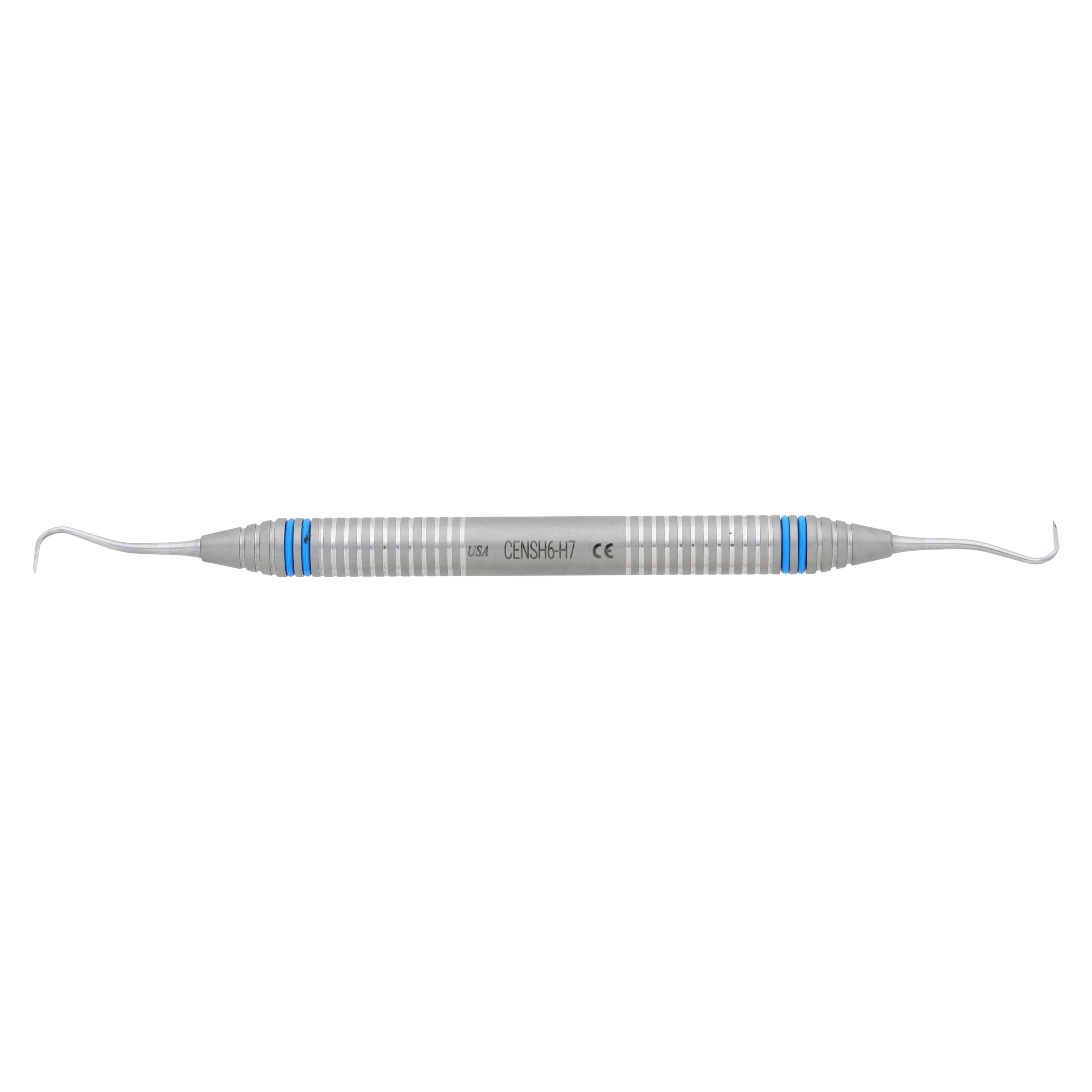 Nordent XDura Scaler DE Anterior Offset Sickle H6/H7, DuraLite ColorRing Handle, Stainless Steel, CENSH6-H7 thumbnail 5