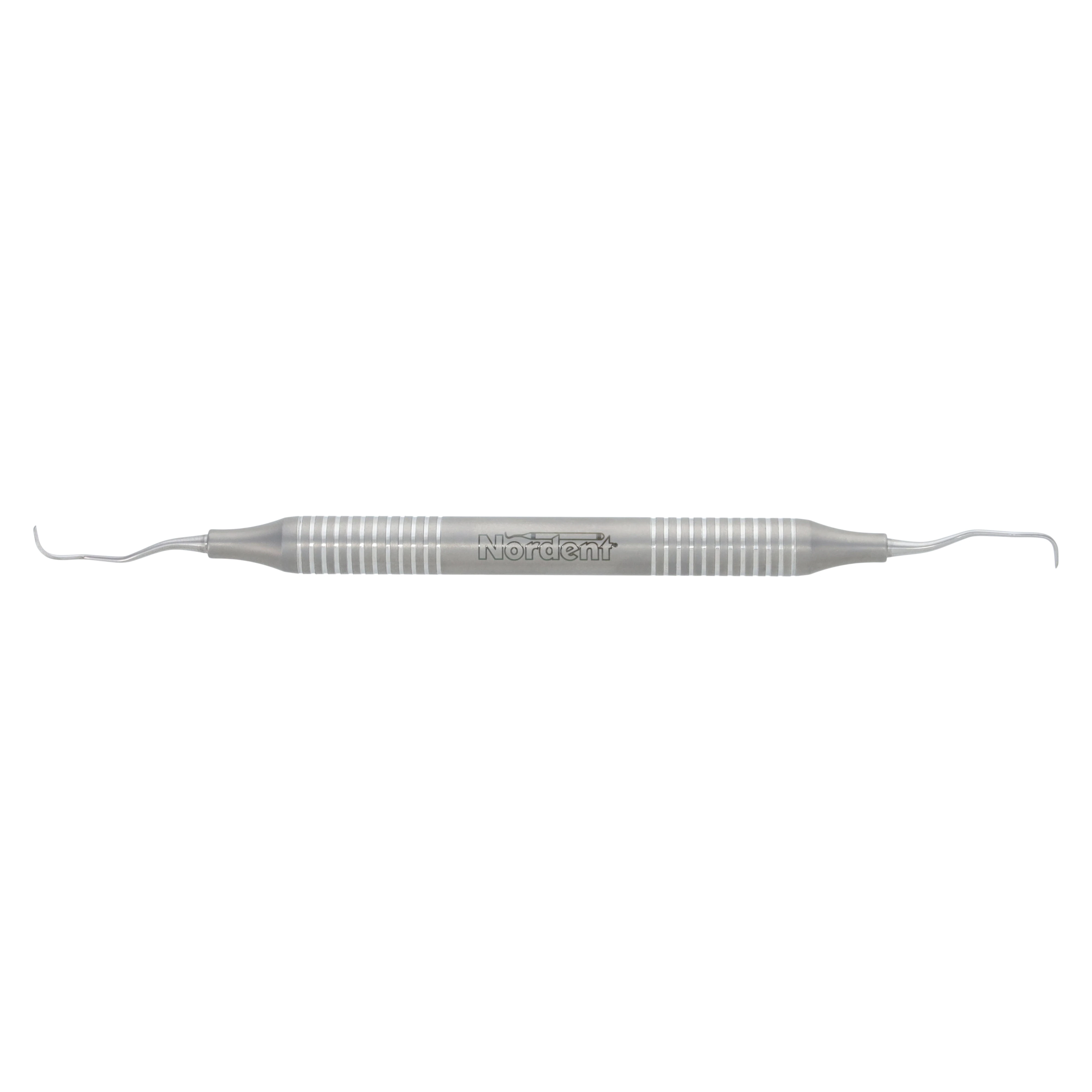 Nordent Classic Gracey Curette Double End 13/14, DuraLite Round, Posterior/Distal, 440A Stainless Steel, Silver, Regular - Classic Curette DE Grace 13/14 - Image 1