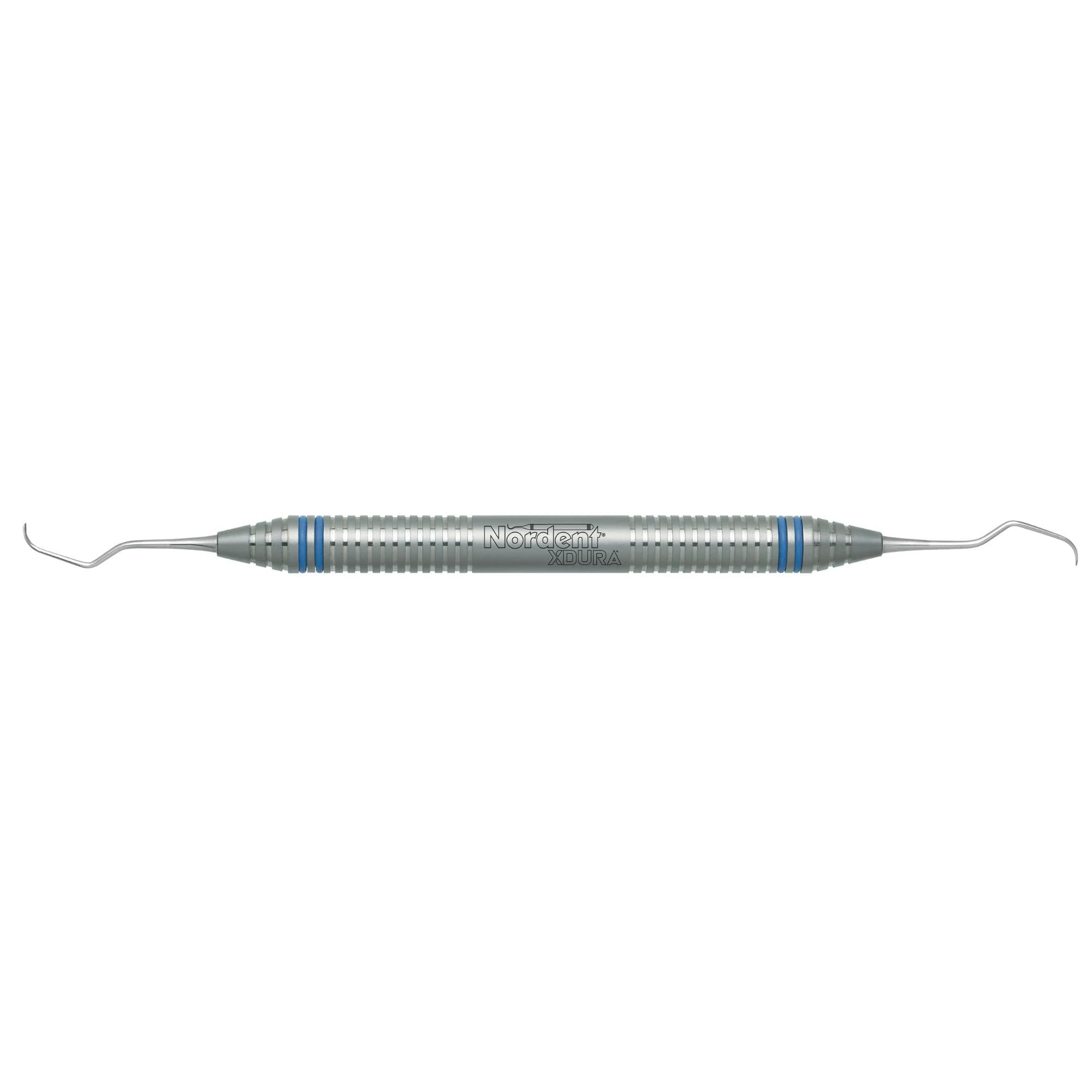 Nordent XDURA Gracey Curette Double End 3/4, DuraLite ColorRing, Anterior, 100% Stainless Steel, Silver, Adult, Each - XDURA Curette DE Gracey Std - Image 1