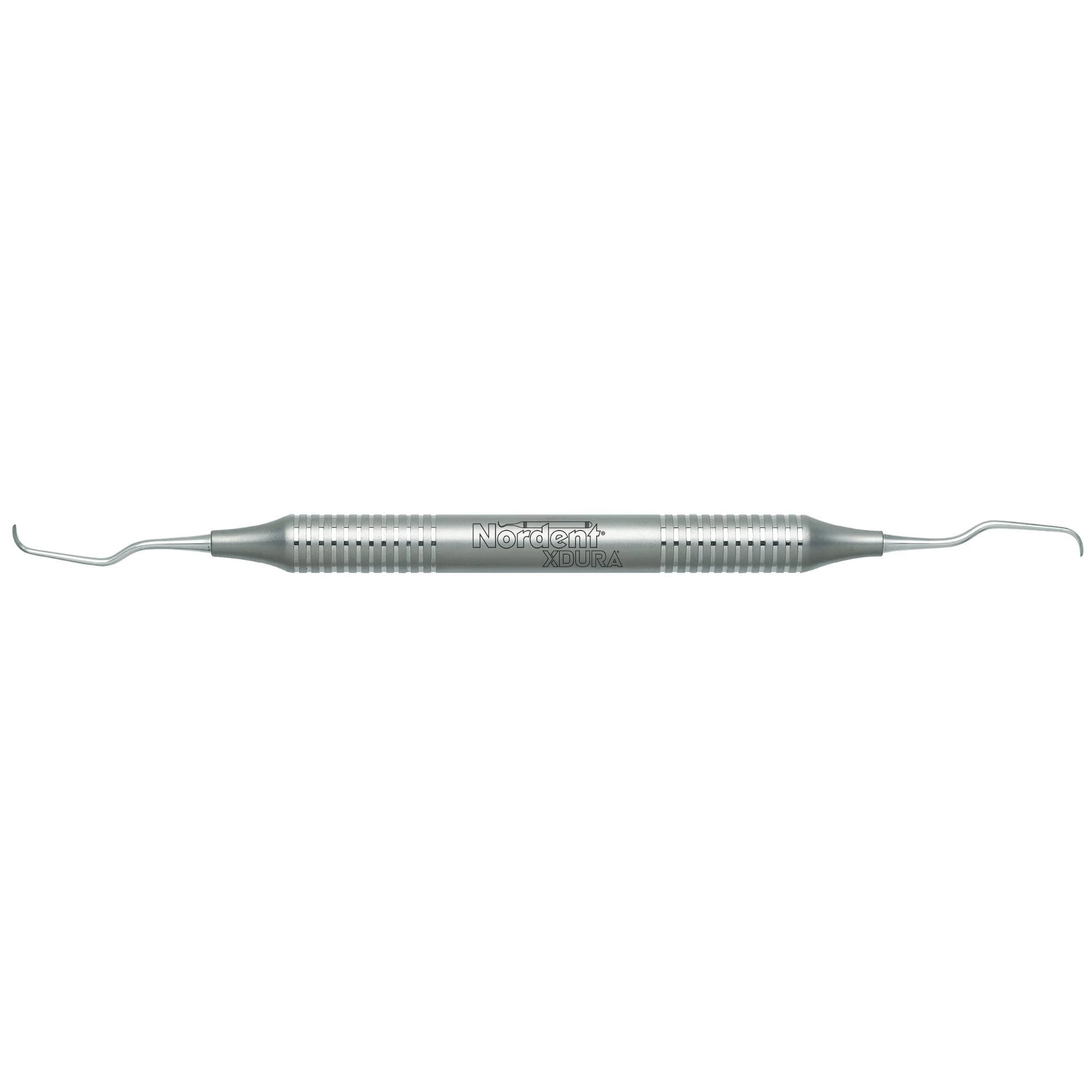 Nordent XDURA Curette DE Gracey 1/2L, Double End, DuraLite, Stainless Steel - XDURA Curette DE Gracey 1/2L - Image 1