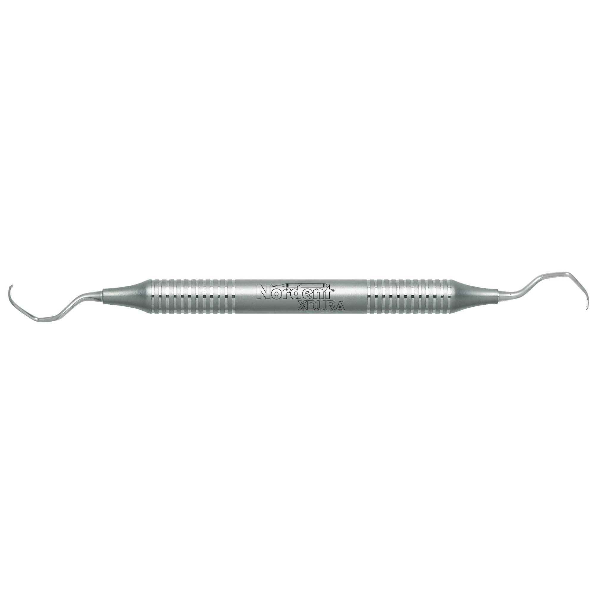 Nordent XDURA Curette DE Gracey 17/18L, DuraLite Round Handle, Adult, Stainless Steel, Each - XDURA Curette DE Gracey 17/18L - Image 1