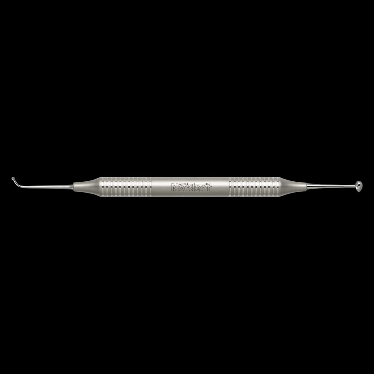 Nordent Burnisher DE Medium Ball #27/Football #29 DuraLite Round Handle, 1.6mm/3.6mm, High Carbon Stainless Steel, REBR27-29 - Burnishers - Medium Ball #27/Football #29 - DuraLite&reg; Round - Image 1