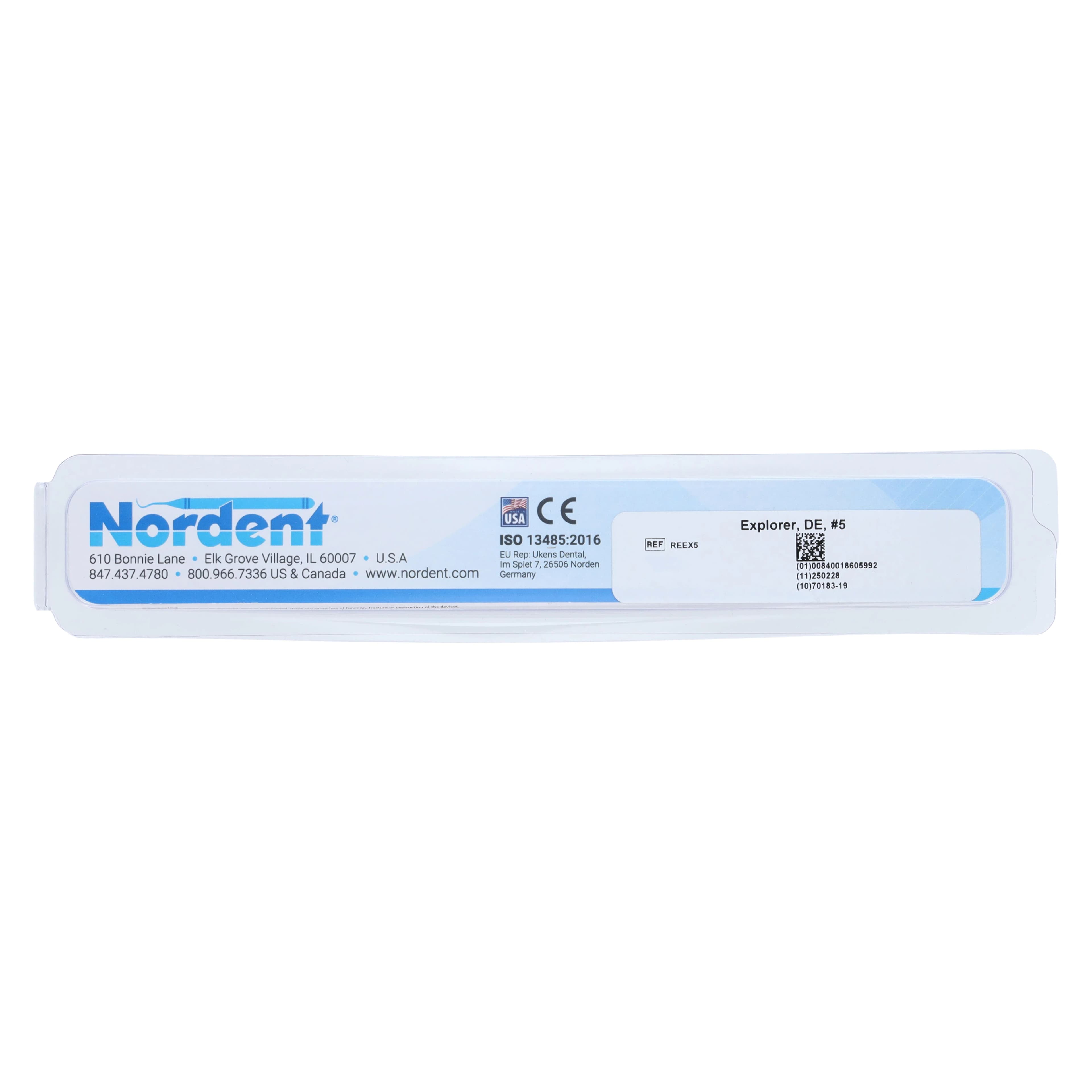 Nordent Explorer #5 Double-End DuraLite Round Handle, Stainless Steel, REEX5 thumbnail 7
