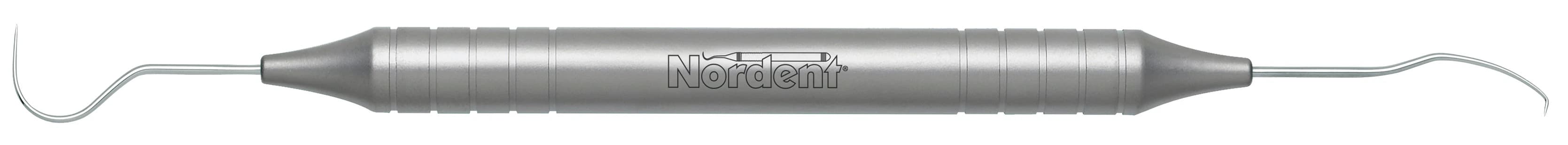 Nordent Explorer #5 Double-End DuraLite Round Handle, Stainless Steel, REEX5 - Explorers - Double-Ended - #5 - DuraLite&reg; Round - Image 1