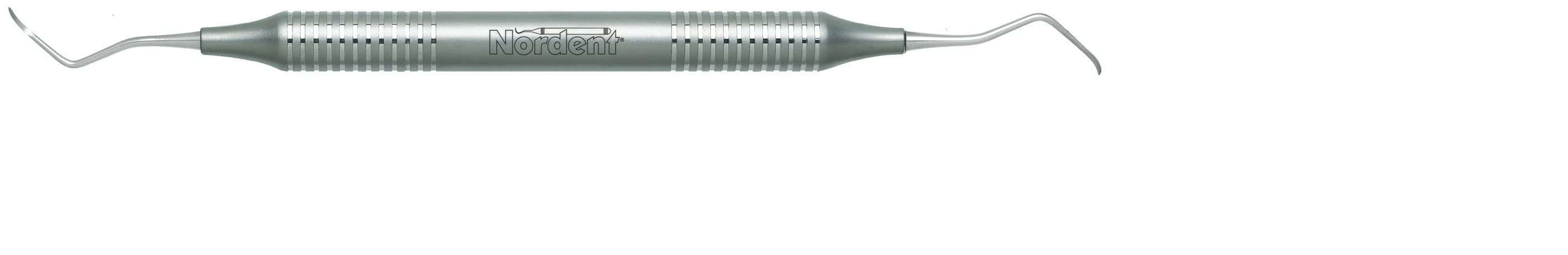Nordent Scalette® Double-Ended Posterior Scaler #N135, DuraLite® Round Handle, Stainless Steel, RESCN135 - Scalette® – # N135, Posterior, Standard Handle, Double End - DuraLite® Round Handle - Image 1