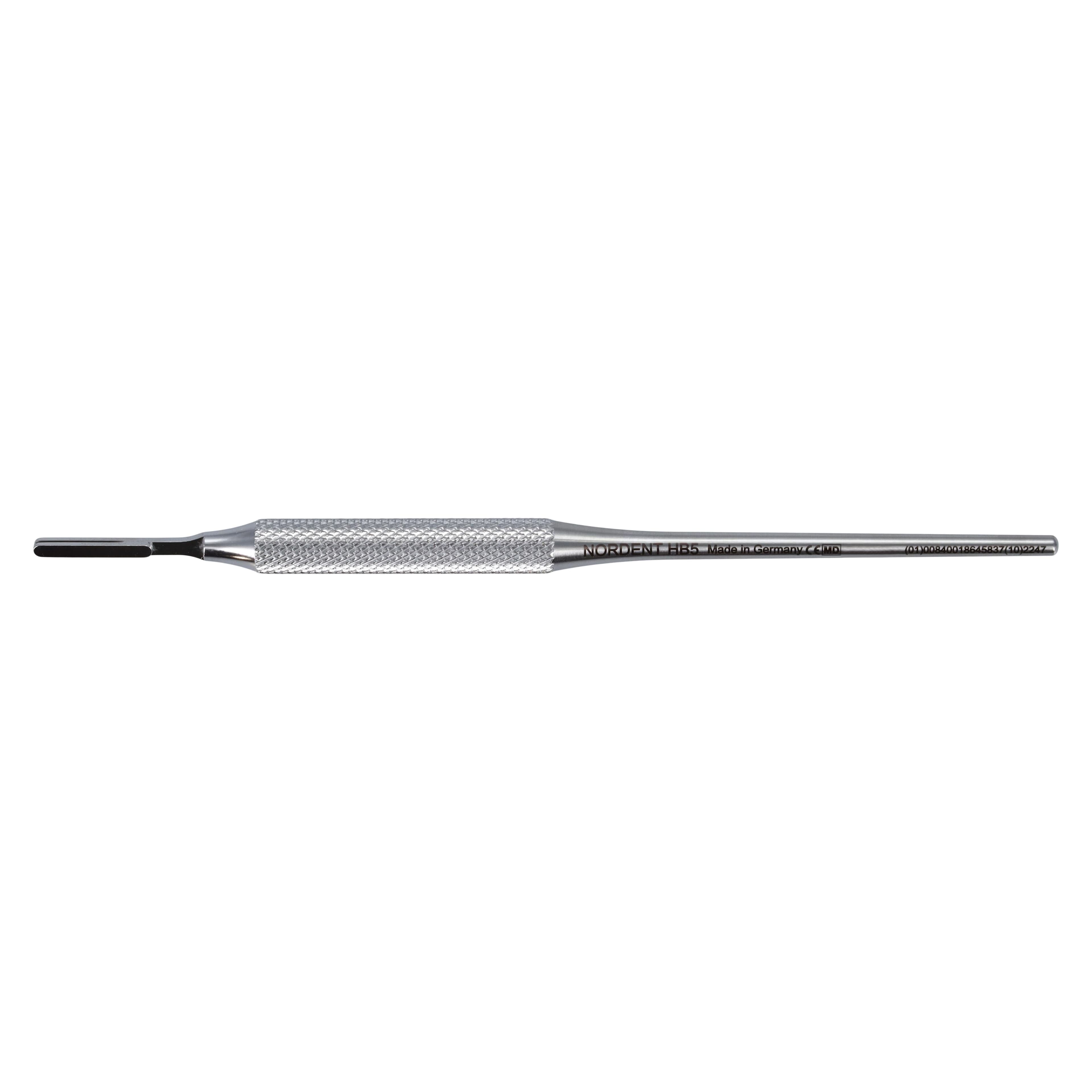 Nordent Scalpel Blade Handle, Round #5, Stainless Steel, 6" (155mm), HB5 thumbnail 2