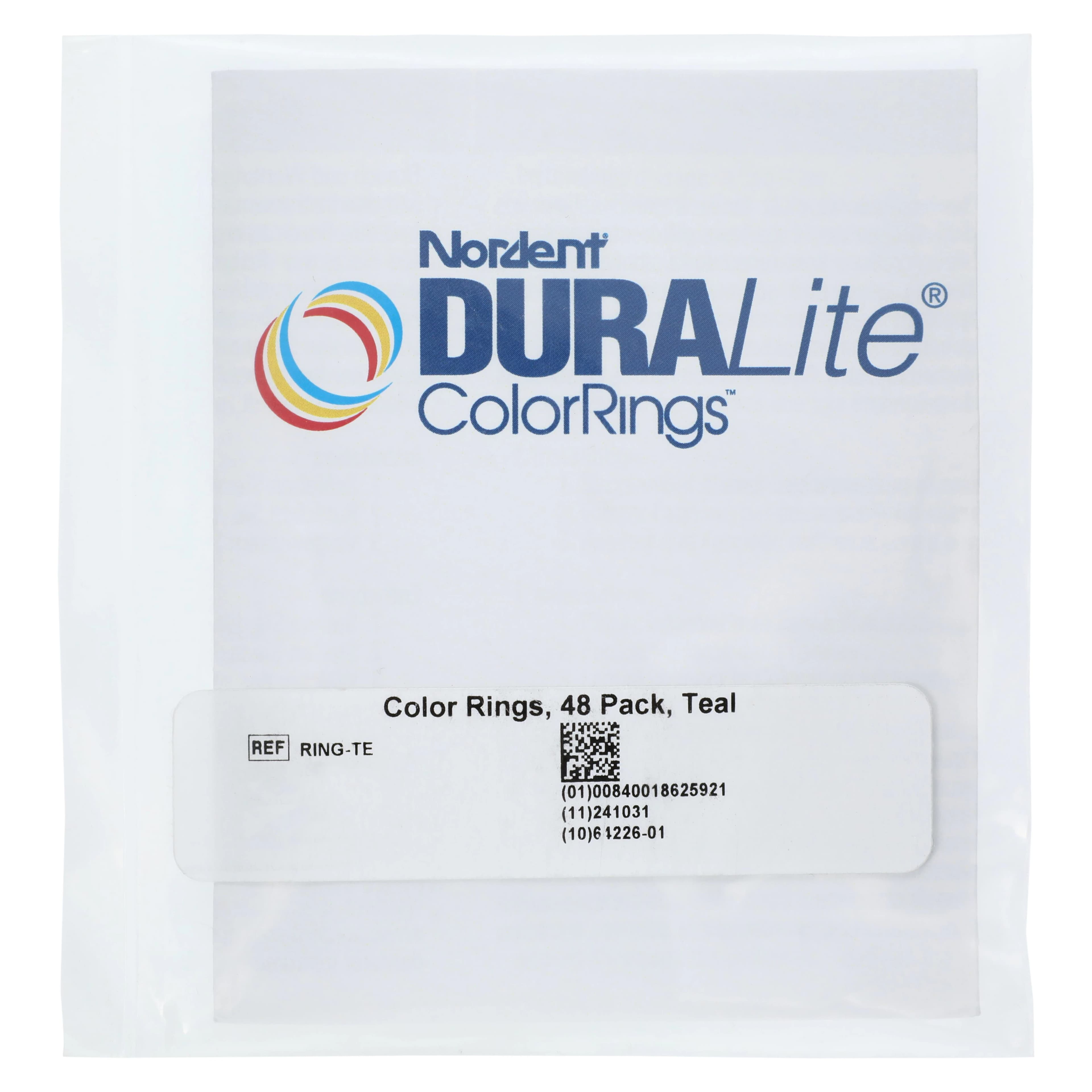 Nordent DuraLite ColorRings Teal, 48/Bag, RING-TE thumbnail 3