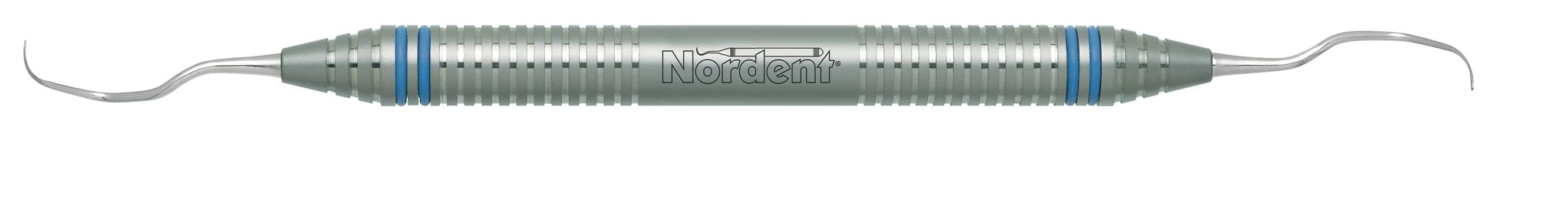Nordent Classic Gracey Curette #13-14, Double-End, DuraLite ColorRings Handle, Stainless Steel, CESCGR13-14 - Classic Gracey Curettes - #13-14 - DuraLite&reg; ColorRings - Image 1