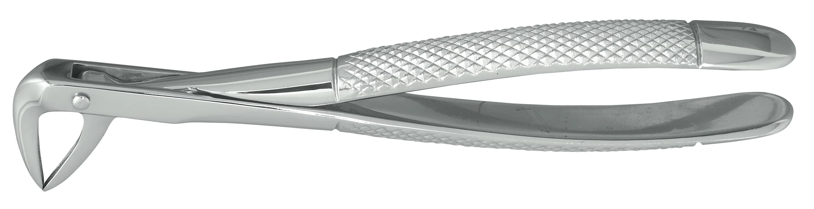 Nordent Extraction Forceps, Lower Roots, English Pattern #74, Stainless Steel, FE74 - Extraction Forceps - Lower - Lower Roots English Pattern #74 - Image 1