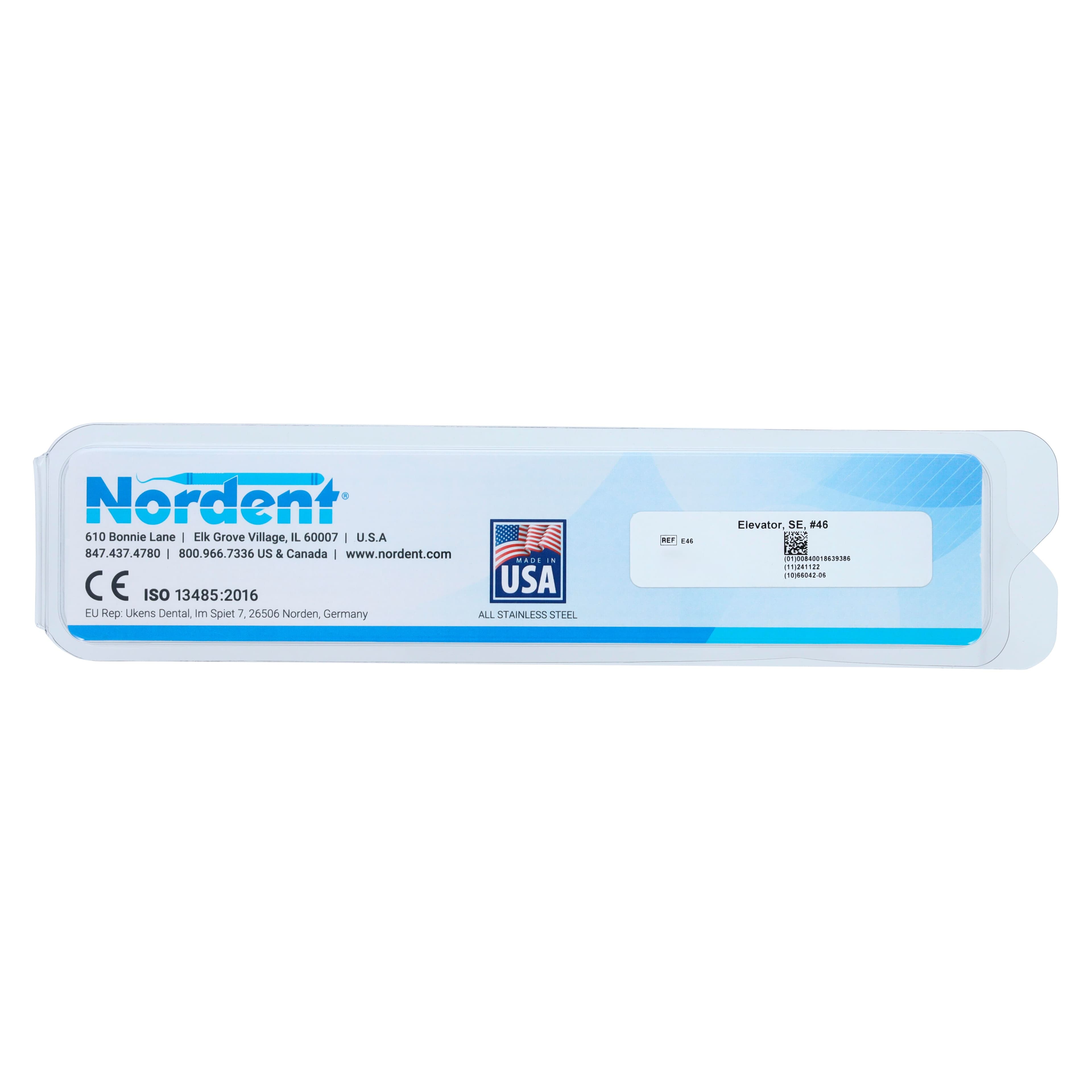 Nordent Elevator #46 Surgical Instrument, Straight Single-End, Stainless Steel, 201 thumbnail 4