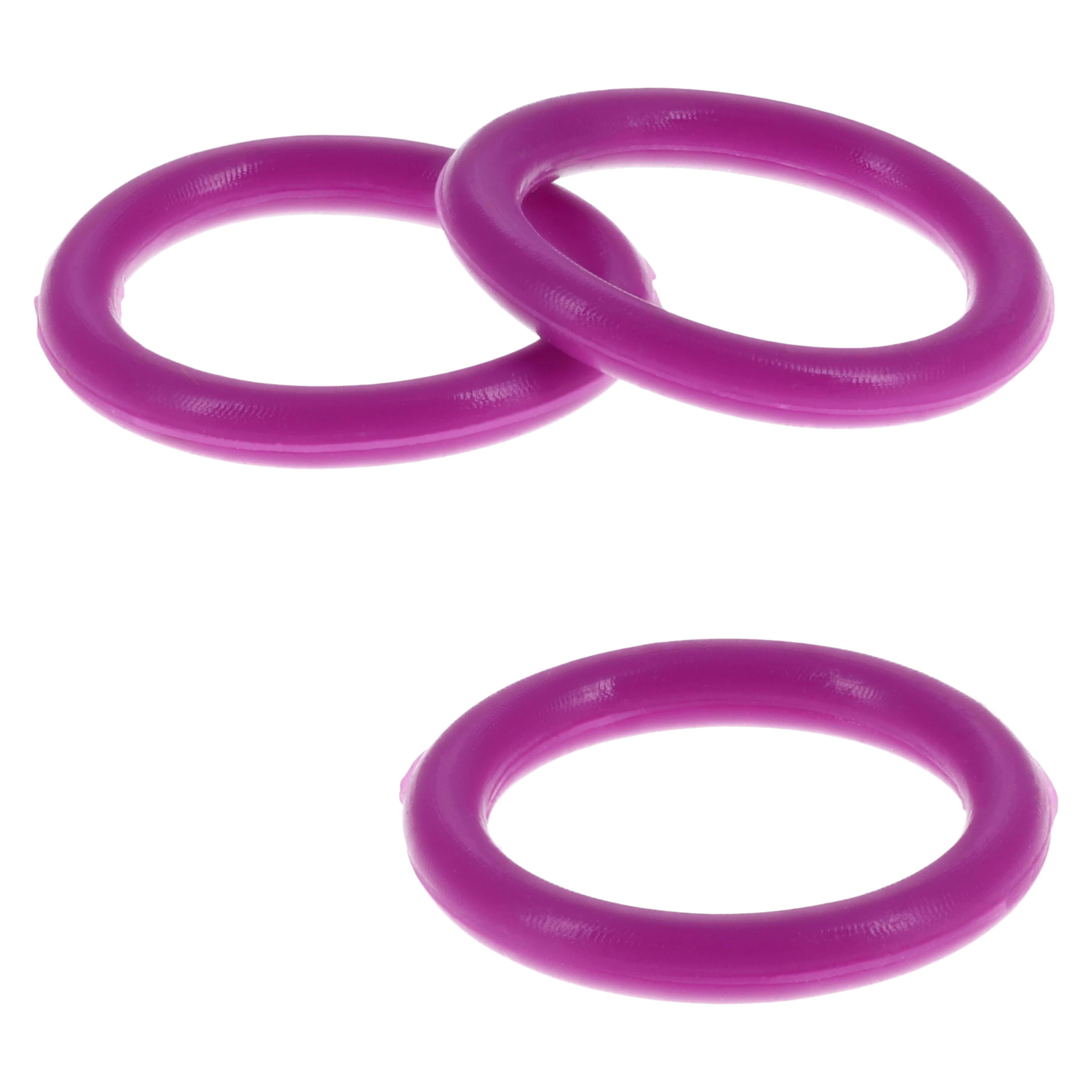 Nordent DuraLite ColorRings, Purple, 48/Bag, RING-PR - Purple Color Coding Rings, Colorrings (48) - Image 1