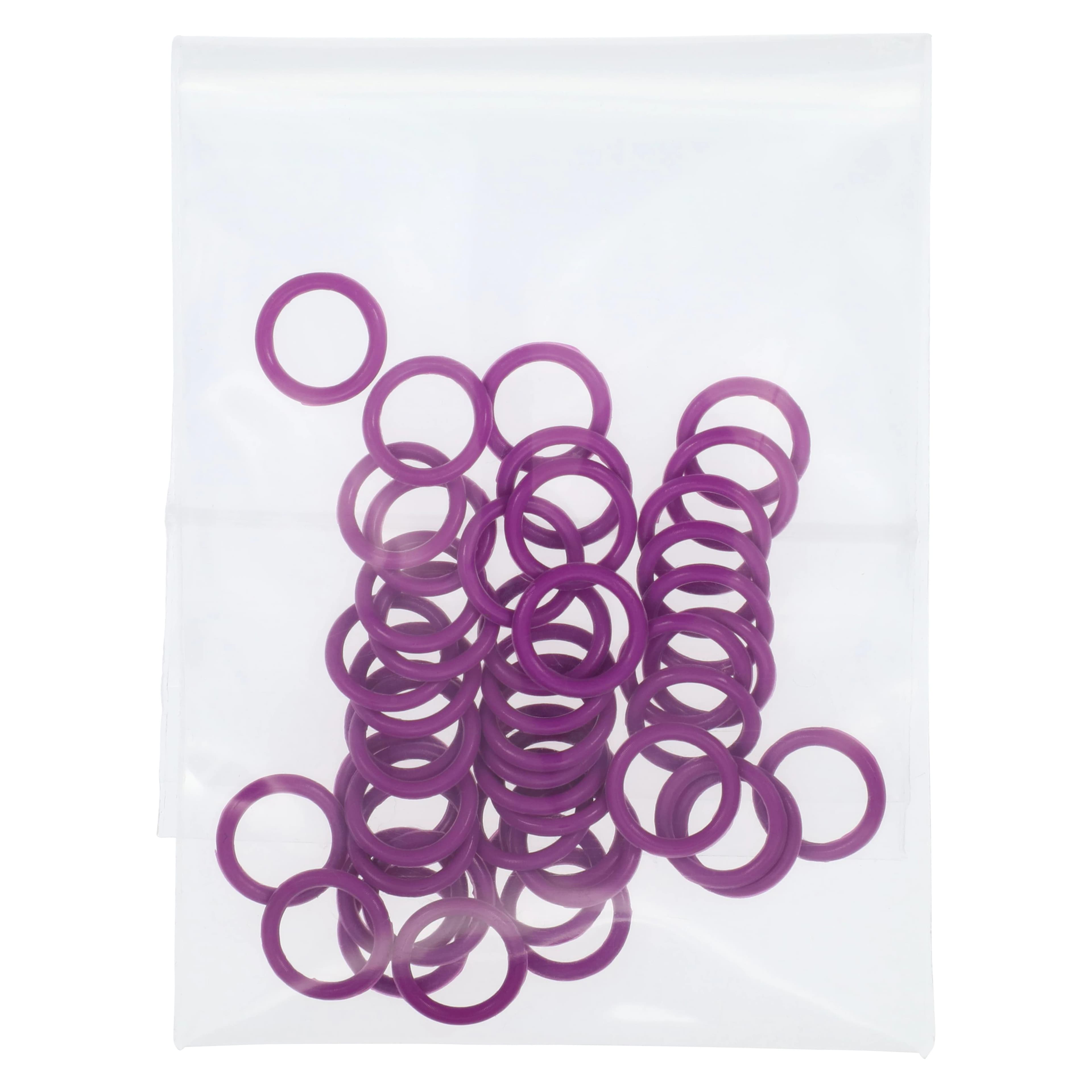 Nordent DuraLite ColorRings, Purple, 48/Bag, RING-PR thumbnail 2