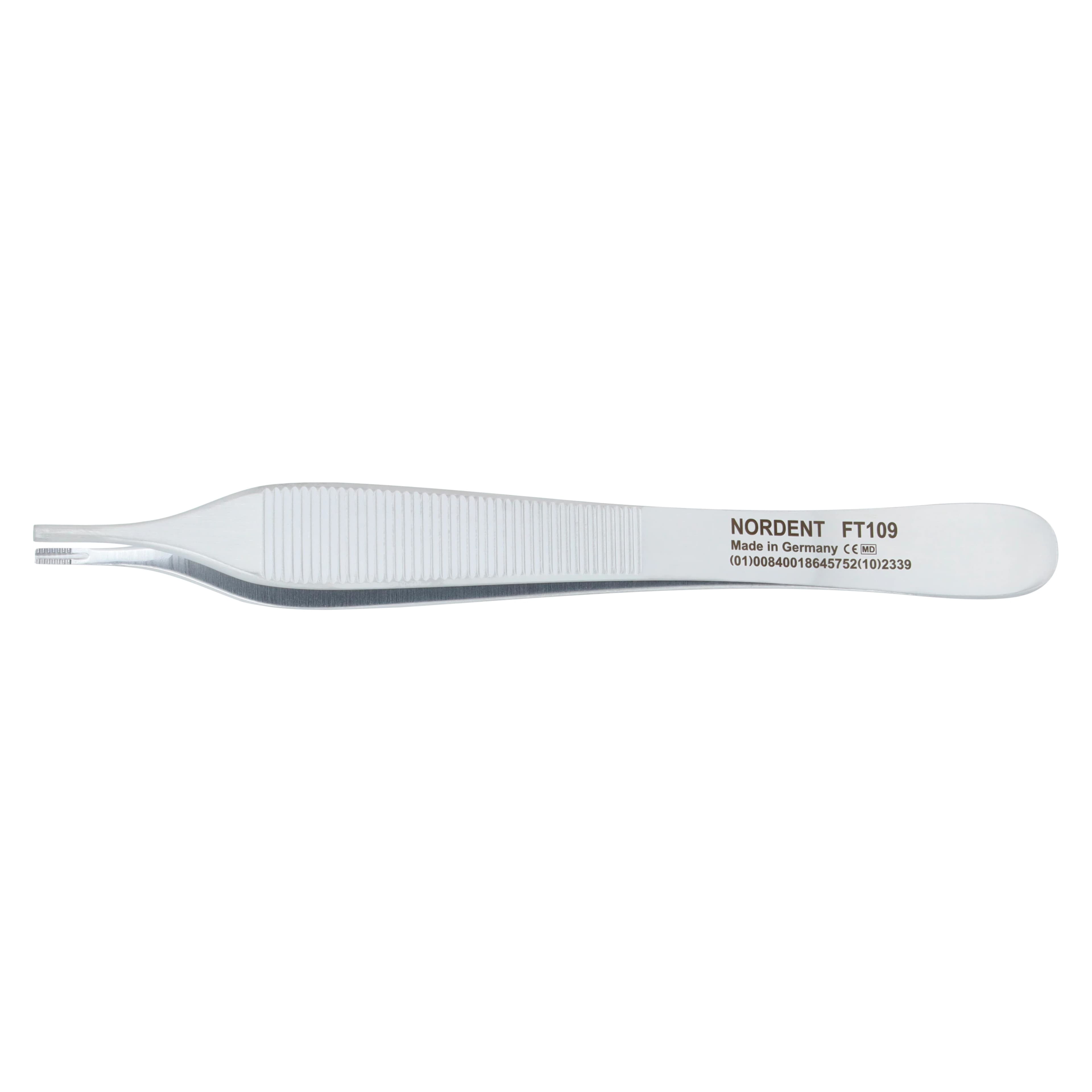 Nordent #109 Adson-Brown Tissue Forceps, 9x9 Teeth, 125 mm (5"), Stainless Steel - Tissue Forceps Adson-Brown #109 - Image 1