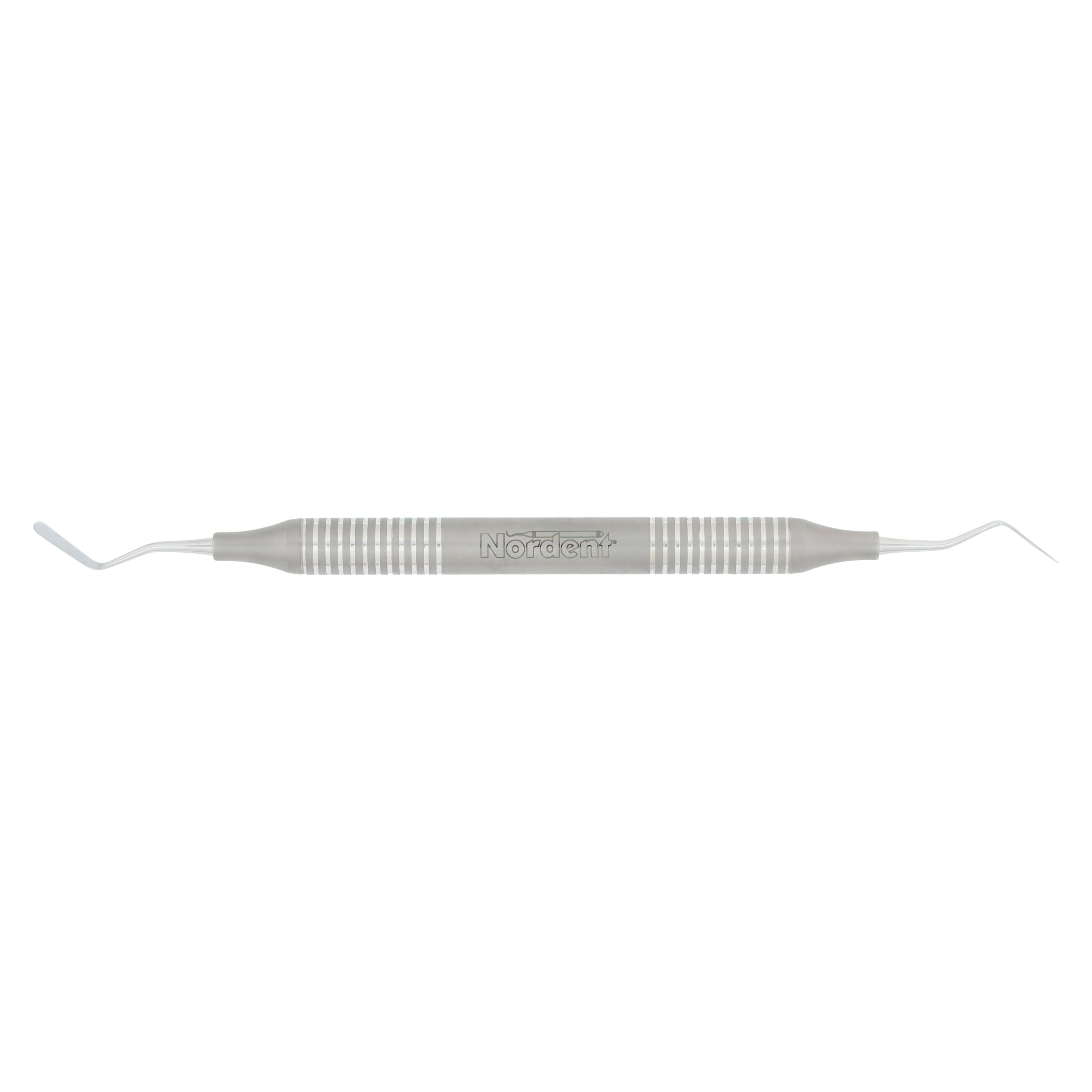 Nordent Composite Placement Instruments - Double Paddle #4 - DuraLite® Round Handle, Stainless Steel, 11mm - Composite Placement Instruments - Double Paddle #4 - DuraLite&reg; Round - Image 1