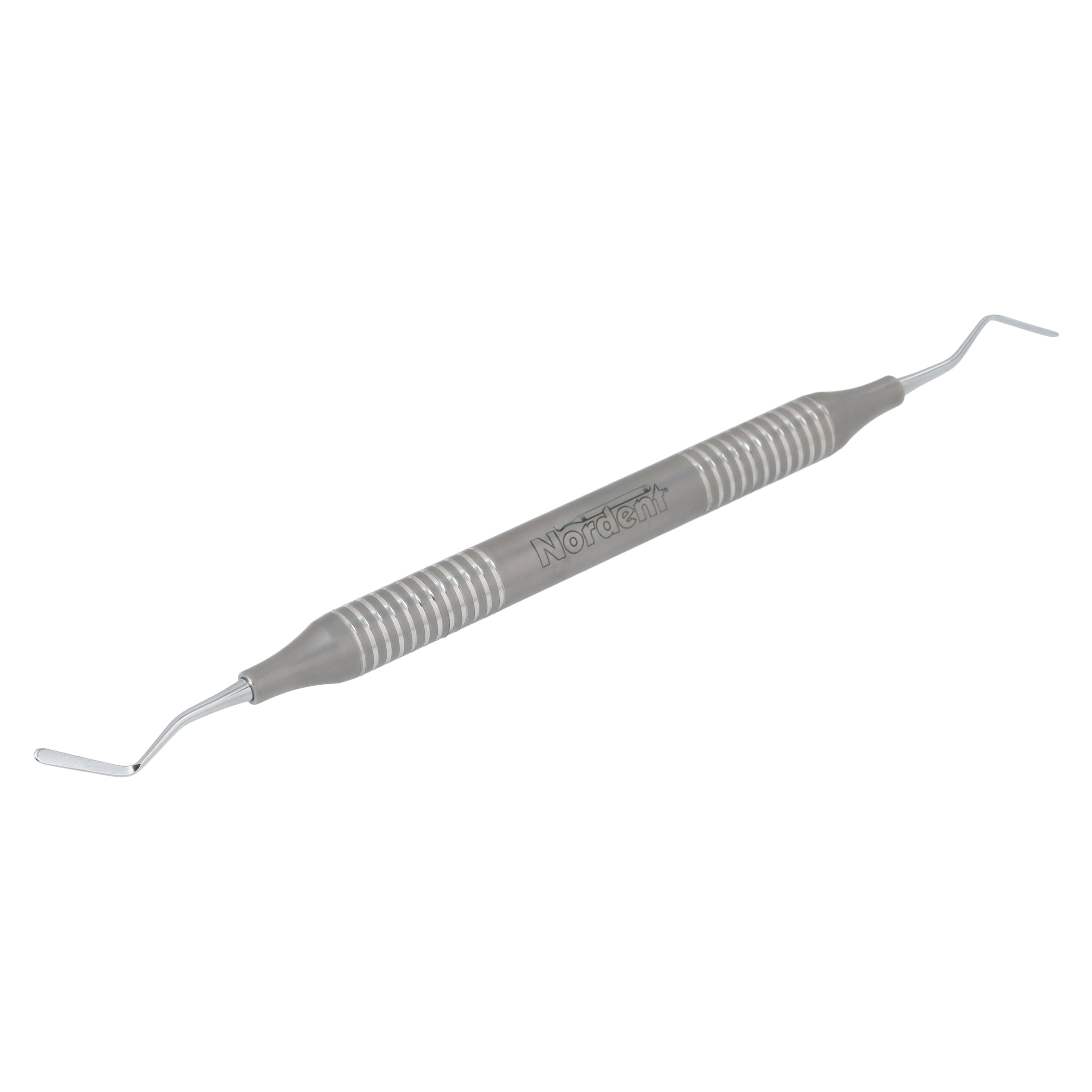 Nordent Composite Placement Instruments - Double Paddle #4 - DuraLite® Round Handle, Stainless Steel, 11mm thumbnail 2