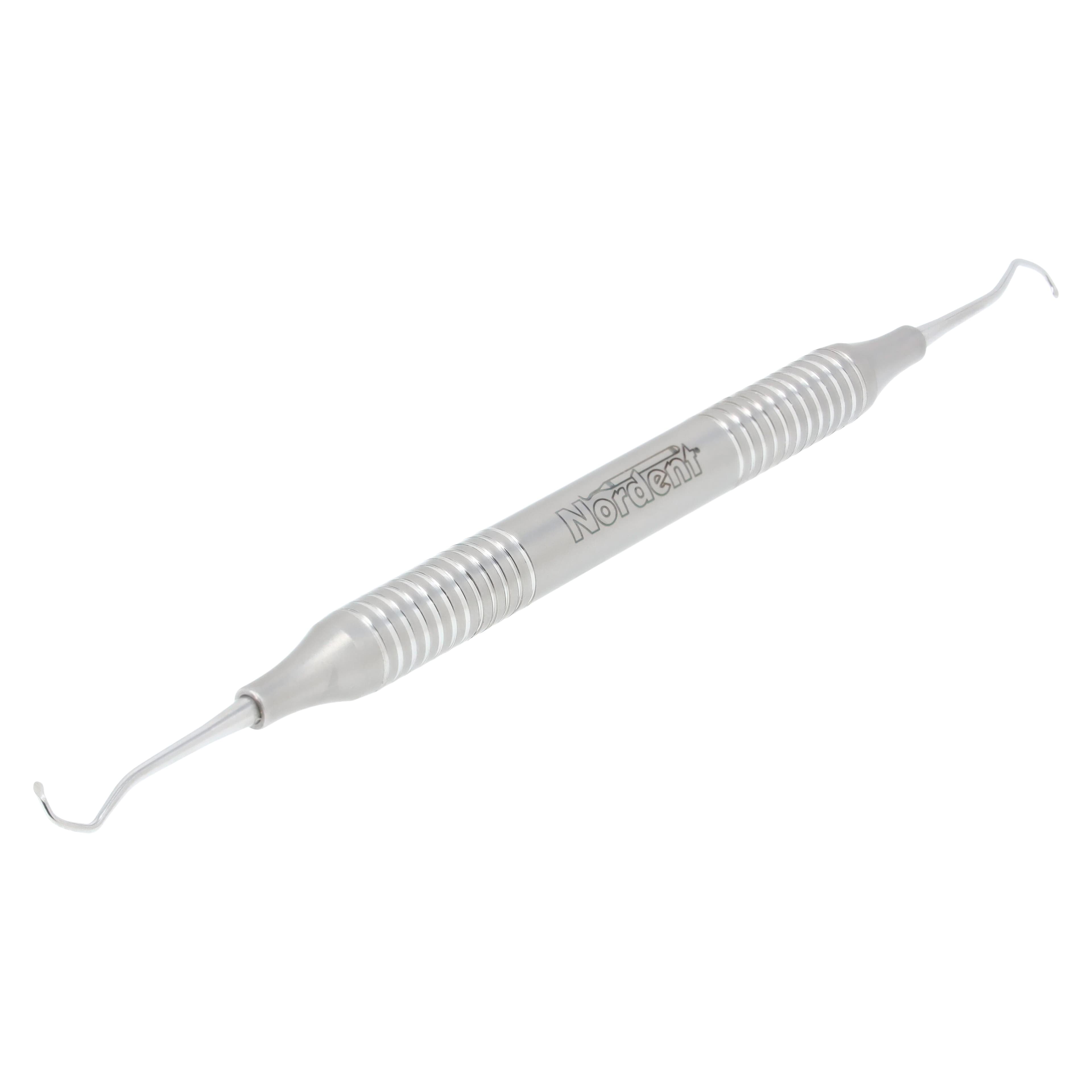 Nordent Excavator #8 Back Action Anterior Spoon, DuraLite Round, Double-End, 85° Angle, REEC8 thumbnail 2