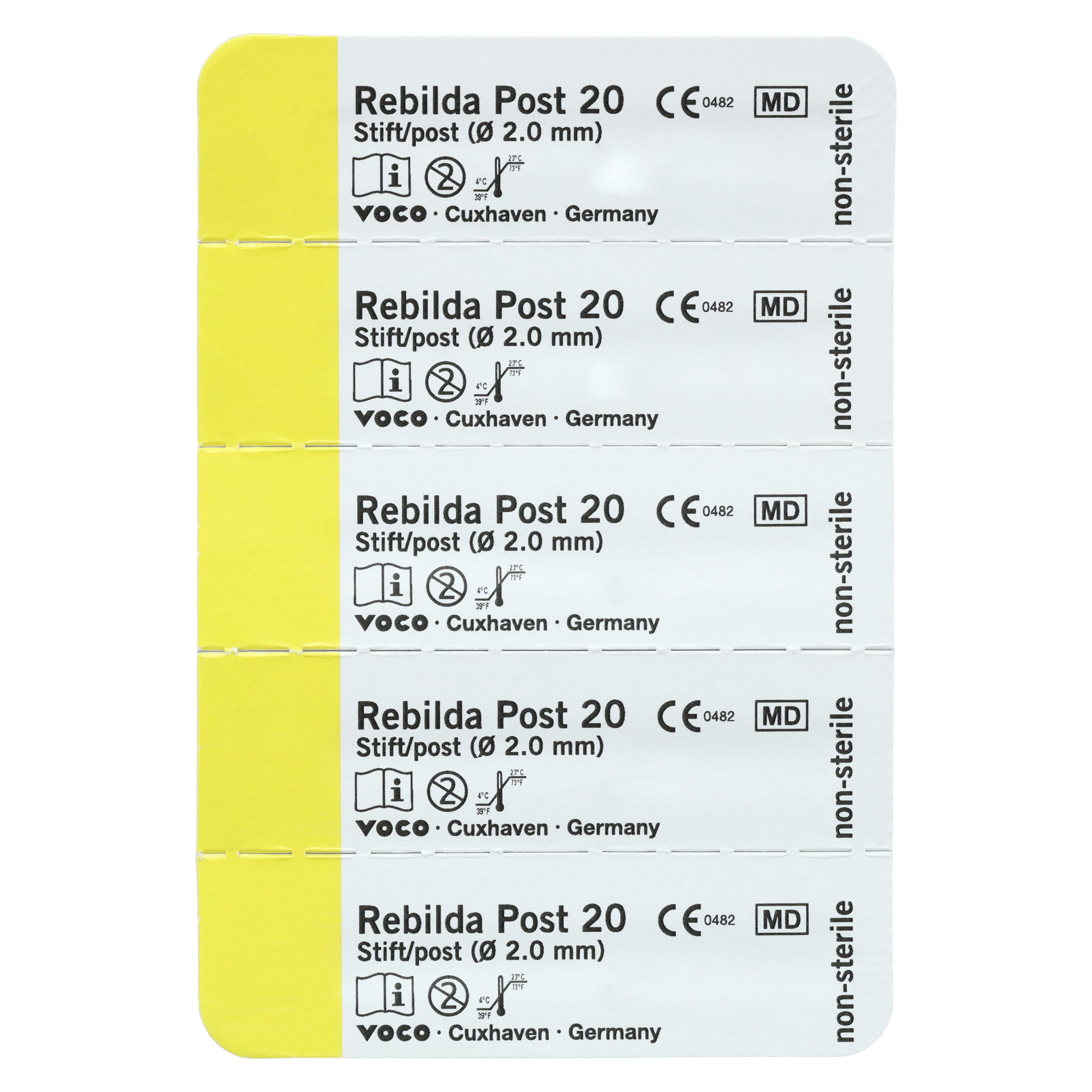 Rebilda® Post System ø 2.0mm Fiber-Reinforced Composite Endodontic Post, White, Refill Pack of 5, 1774 thumbnail 4