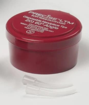 Precise LTM Handpiece Tips, Curved 60 Degree, Disposable, 20/Pk, 002-00182 - Precise LTM Tips - Image 1