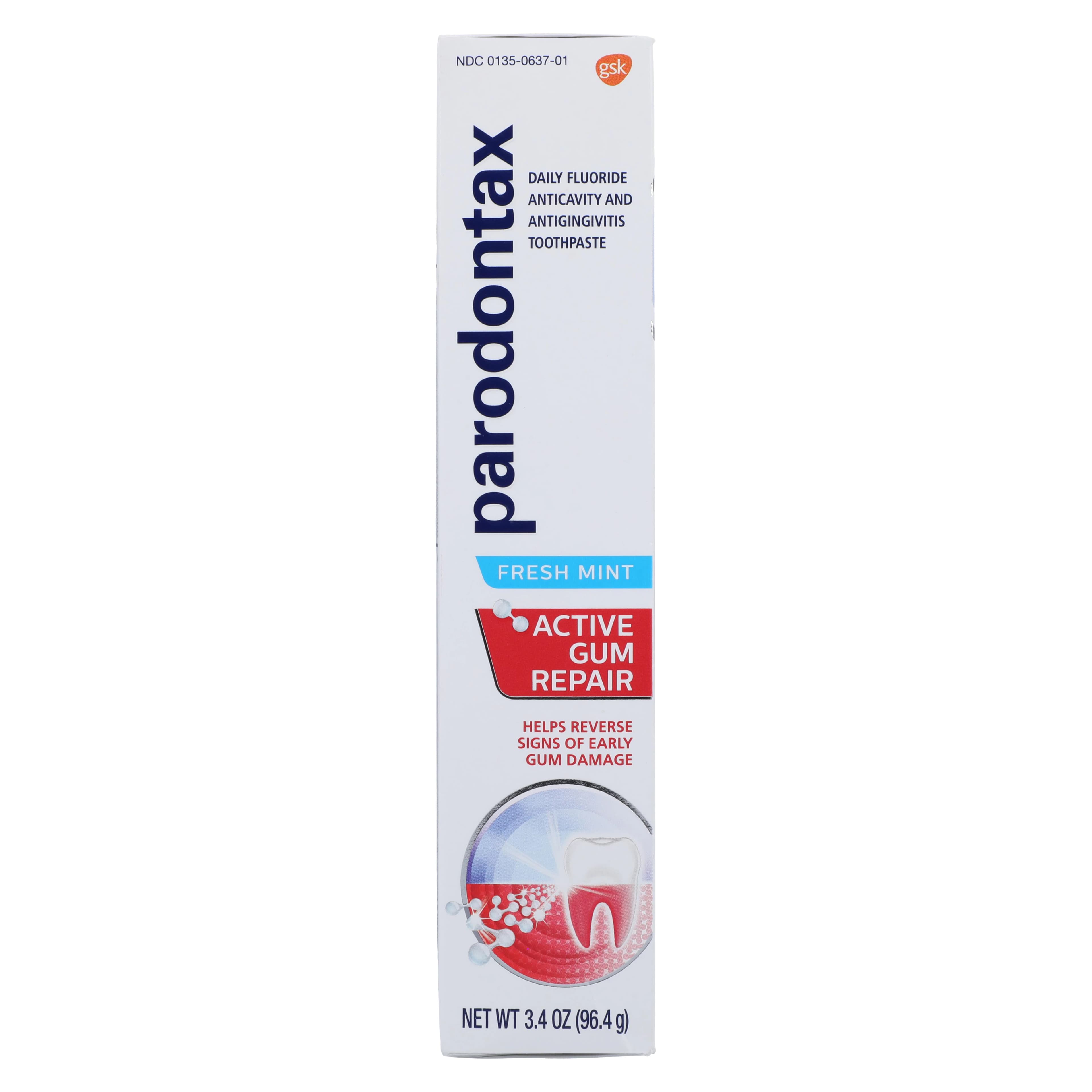 Parodontax Active Repair Paste, Fresh Mint, 3.4 oz Tube thumbnail 5