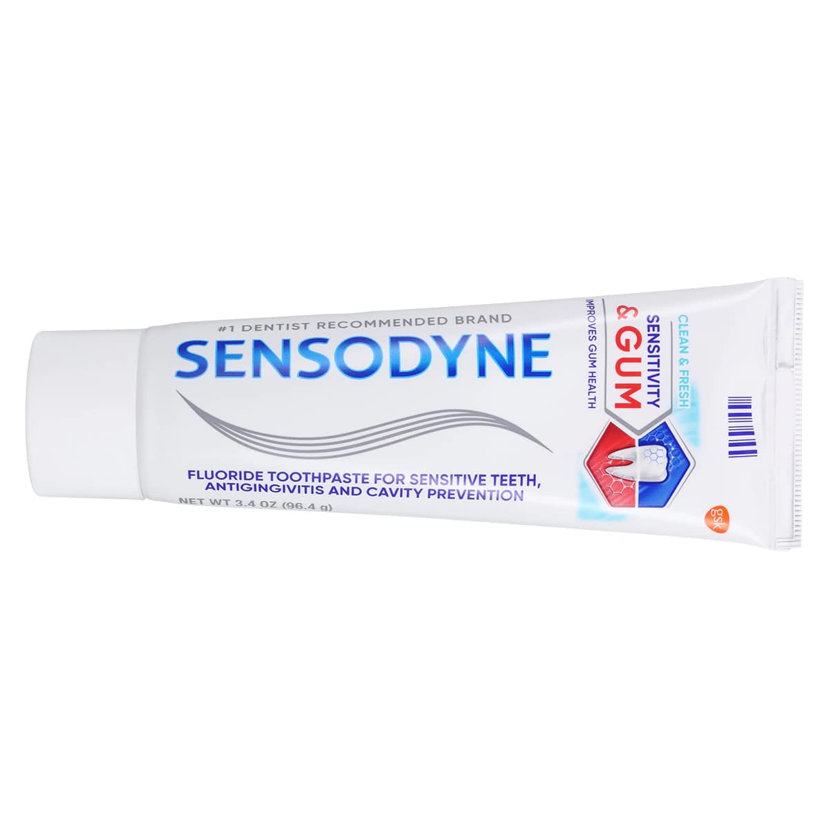 Sensodyne Sensitivity & Gum Toothpaste, Clean & Fresh Flavor, Fluoride, 3.4 oz Tube thumbnail 3