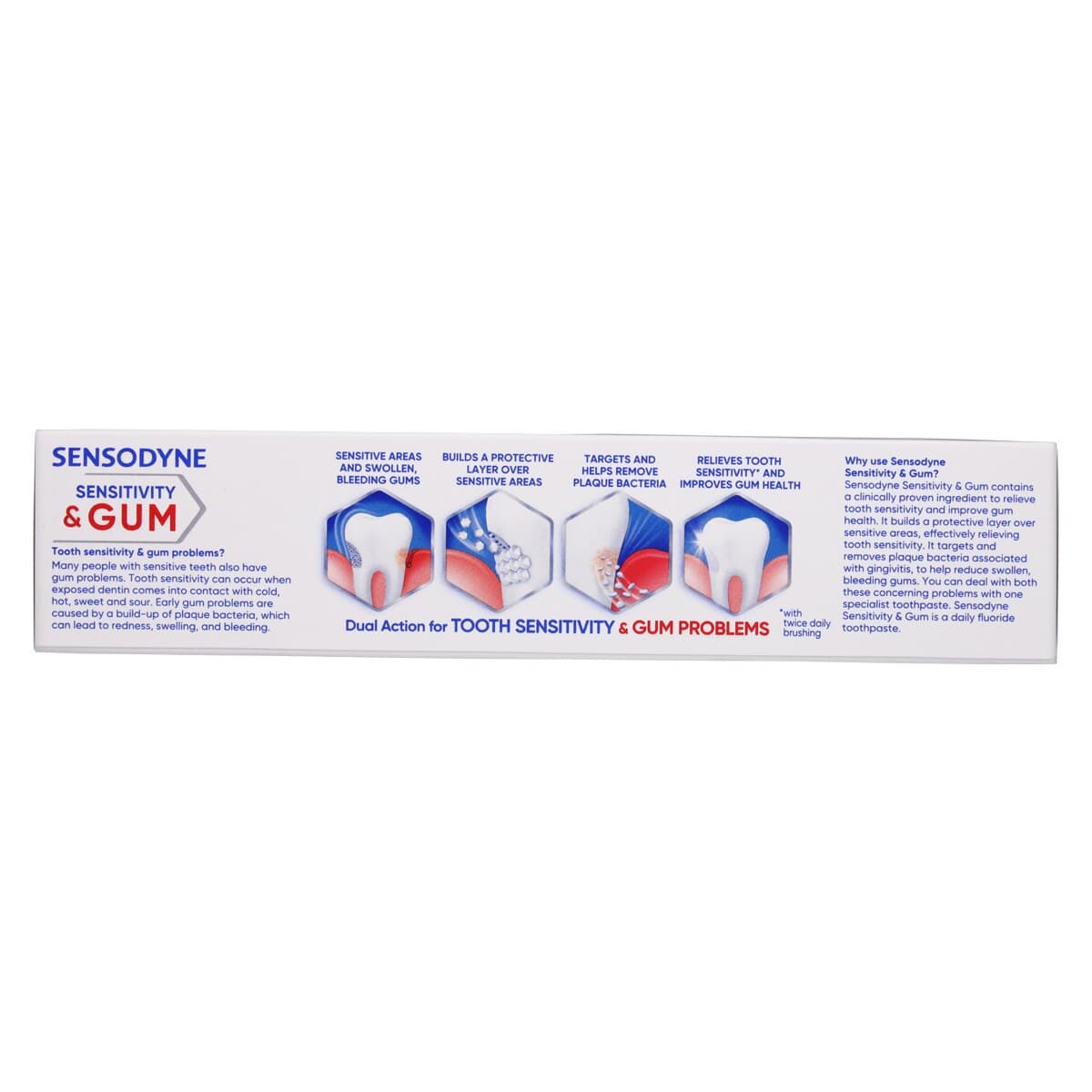 Sensodyne Sensitivity & Gum Toothpaste, Clean & Fresh Flavor, Fluoride, 3.4 oz Tube thumbnail 5