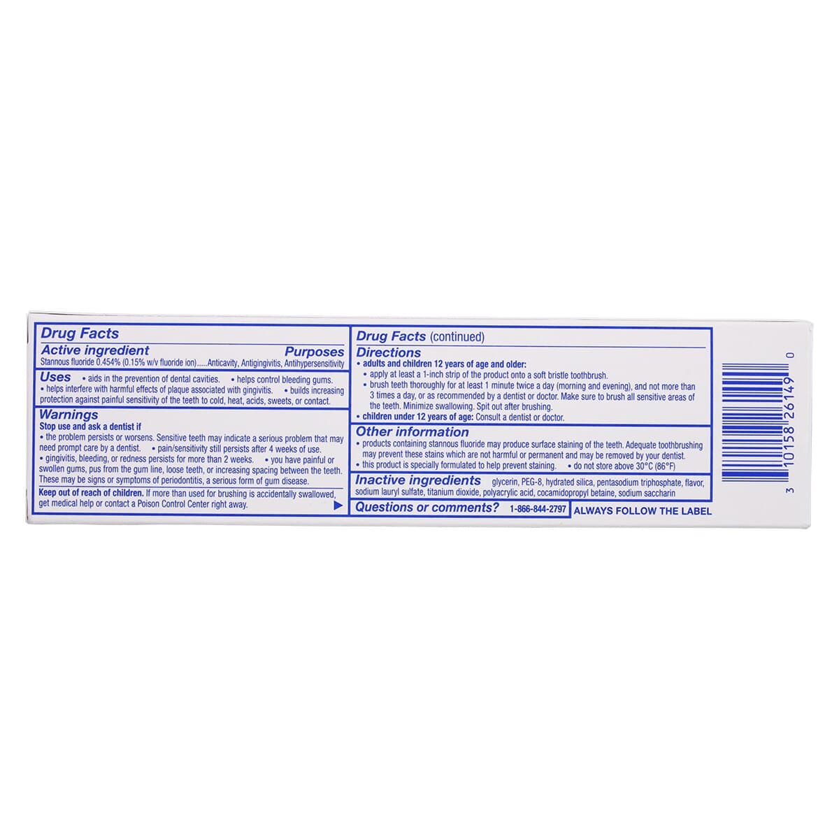 Sensodyne Sensitivity & Gum Toothpaste, Clean & Fresh Flavor, Fluoride, 3.4 oz Tube thumbnail 6