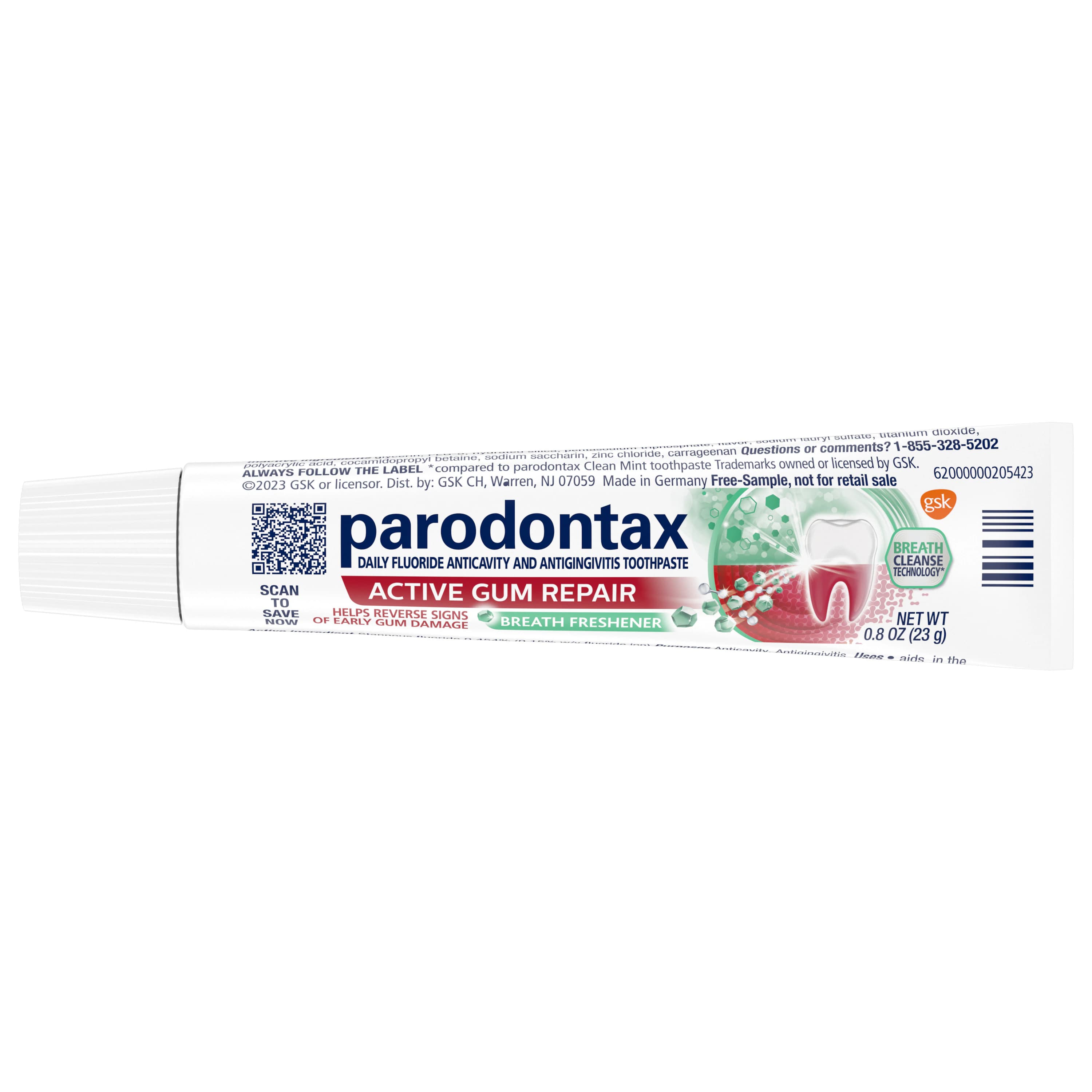 Parodontax Active Gum Repair Breath Freshener Toothpaste, Fresh Mint, 0.8 oz Tubes, 50/Box - Parodontax™ Active Gum Repair Breath Freshener Toothpaste 50/Box - Image 1