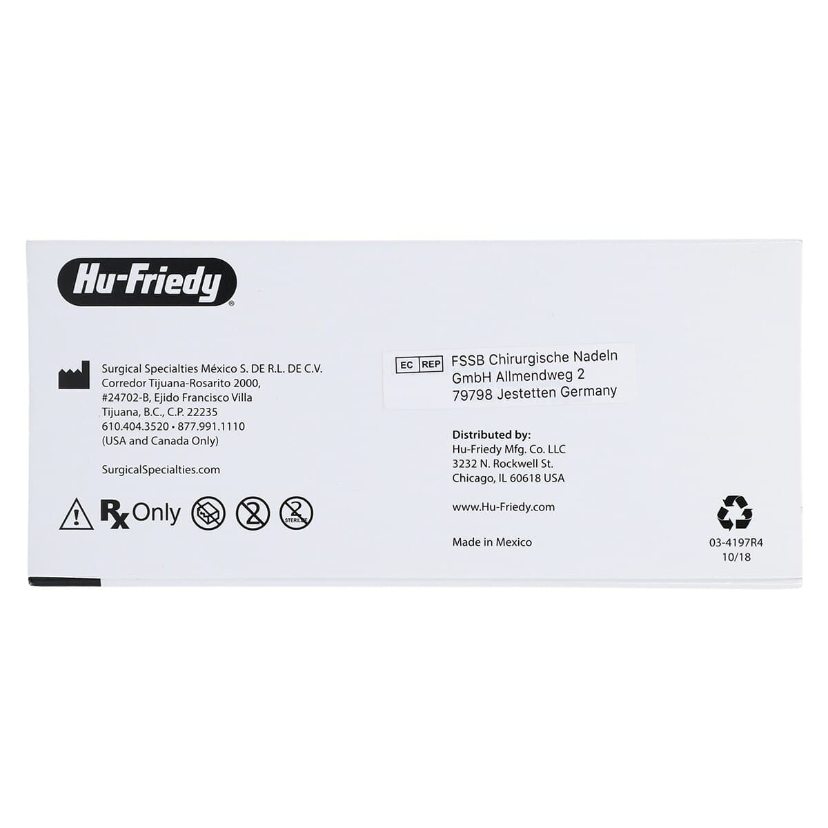 Hu-Friedy Perma Sharp PGA Absorbable Suture, 4-0, Violet, C-6 Reverse Cutting Needle, 3/8 Circle, 27", 12/Box, PSN397V thumbnail 4