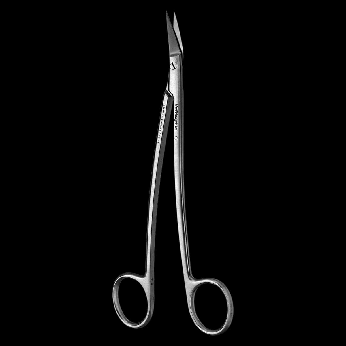 Hu-Friedy 9 Dean Surgical Scissors, 6.5" (16.5 cm), One Serrated Blade, Stainless Steel, S9 - Scissors 9 Dean - Image 1