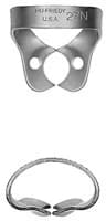 Hu-Friedy Satin Steel Rubber Dam Clamp, #27N, Wingless, Premolars, 1/Pk, RDCM27N - Rubber Dam Clamp, # 27N, Premolars, Satin Steel, RDCM27N - Image 1