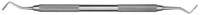 Hu-Friedy #1T Tanner Double-Ended Amalgam Plugger, #41 Round Handle, PLG1T - Condensers/Pluggers – # 1T, Tanner, # 41 Round Handle, Double End - Condensers/Pluggers – # 1T, Tanner, # 41 Round Handle, Double End - Image 1