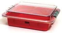 Hu-Friedy IMS Signature Series Complete Tub Set, Red, 12 3/4" x 11 3/16" x 4", IMS-1400 - IMS Signature Series Complete Tub Set - Image 1