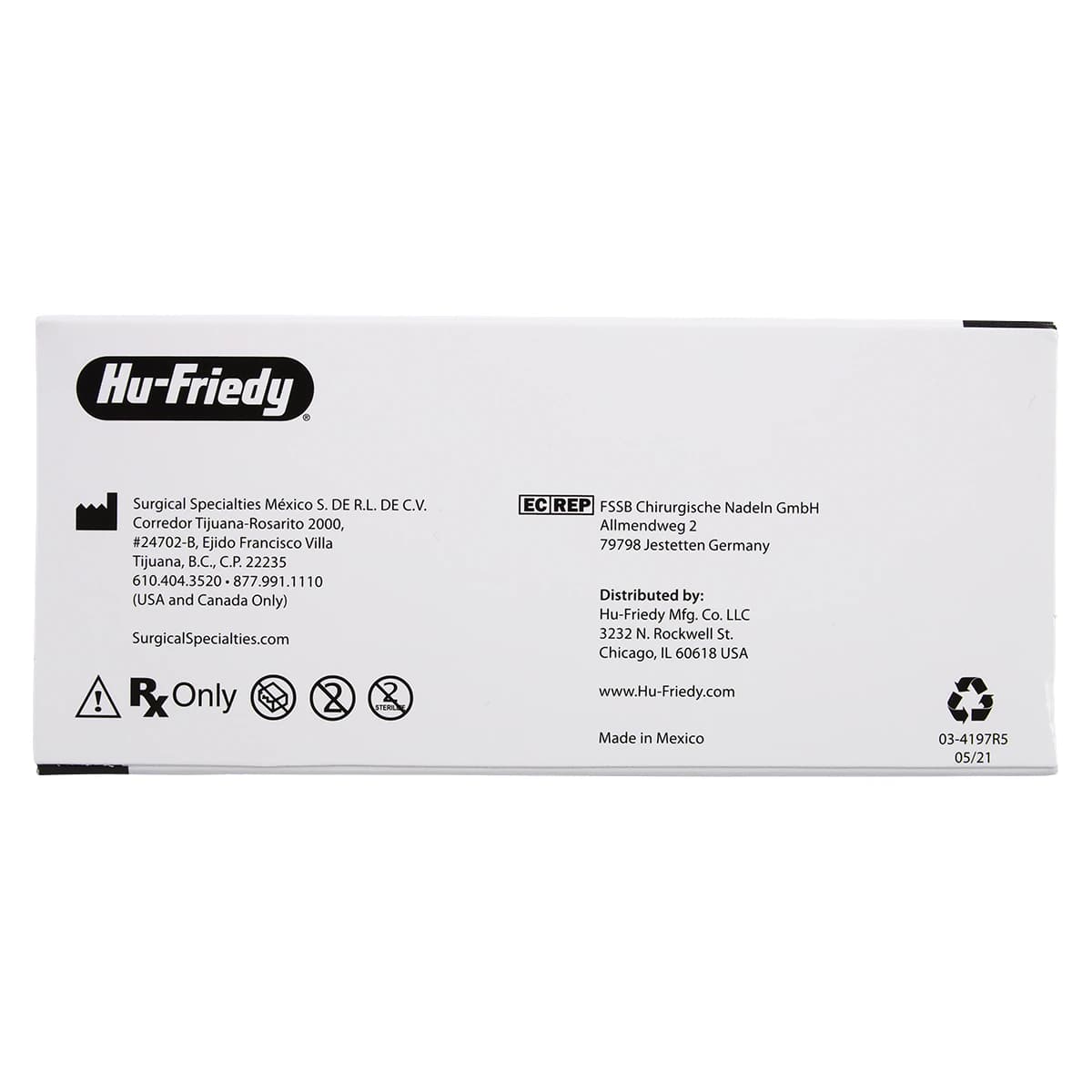 Hu-Friedy Perma Sharp Chromic Gut Suture, 4-0, 18", C-3 Premium Reverse Cutting Needle, 3/8 Circle, 13mm, 12/Box, PSN1654C thumbnail 4
