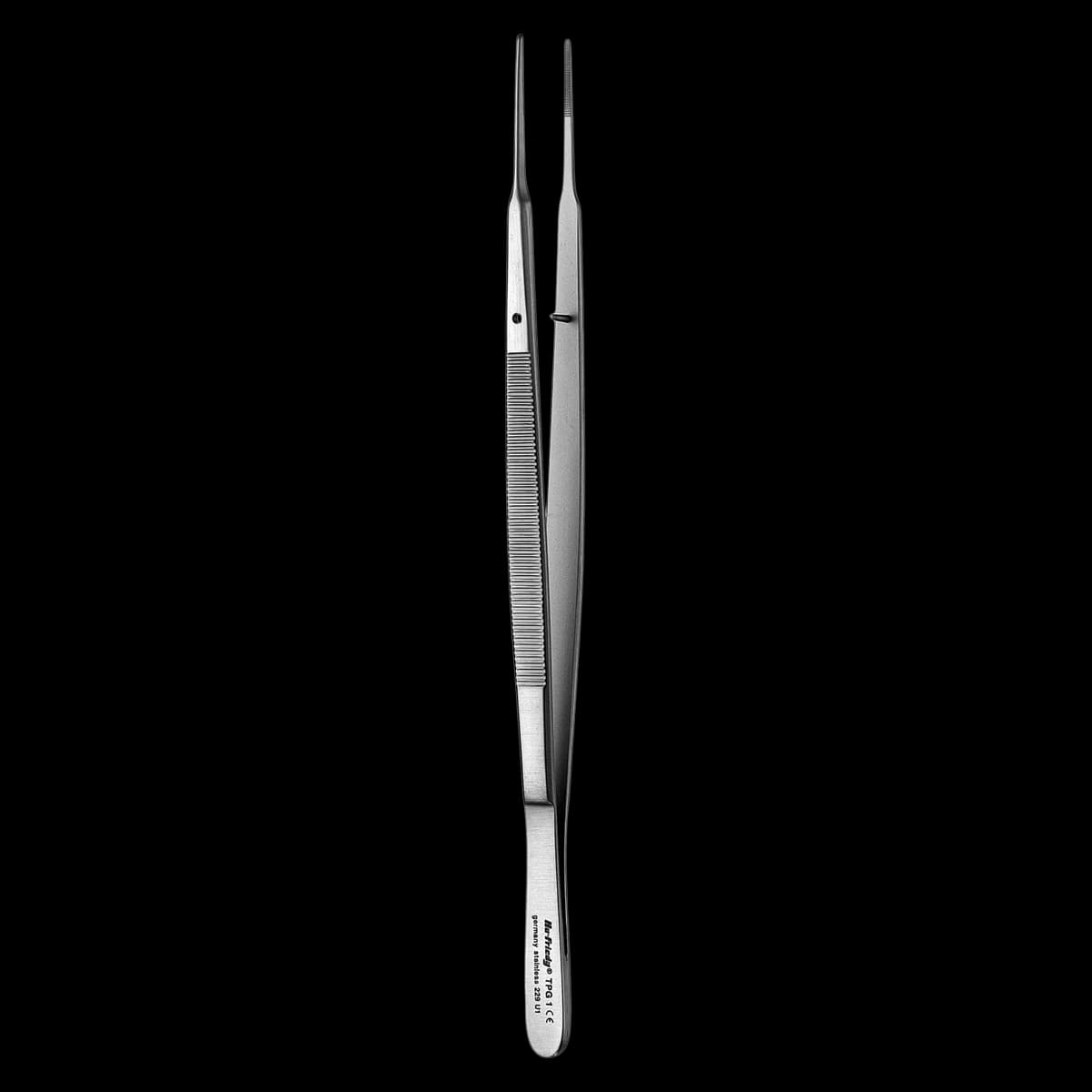 Hu-Friedy Gerald Tissue Pliers, 7 inch, Straight, Serrated Tip, Non-Cutting, 18mm - Tissue Pliers – Gerald, 18 mm, Straight, Serrated Tip Texture - Tissue Pliers – Gerald, 18 mm, Straight, Serrated Tip Texture - Image 1