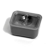 Hu-Friedy IMS Signature Series Single Tub Cup with Cover, 2 1/4" x 1 5/8" x 1 1/8", Clear, IMS-1424 - IMS Signature Series Single Tub Cup - Image 1
