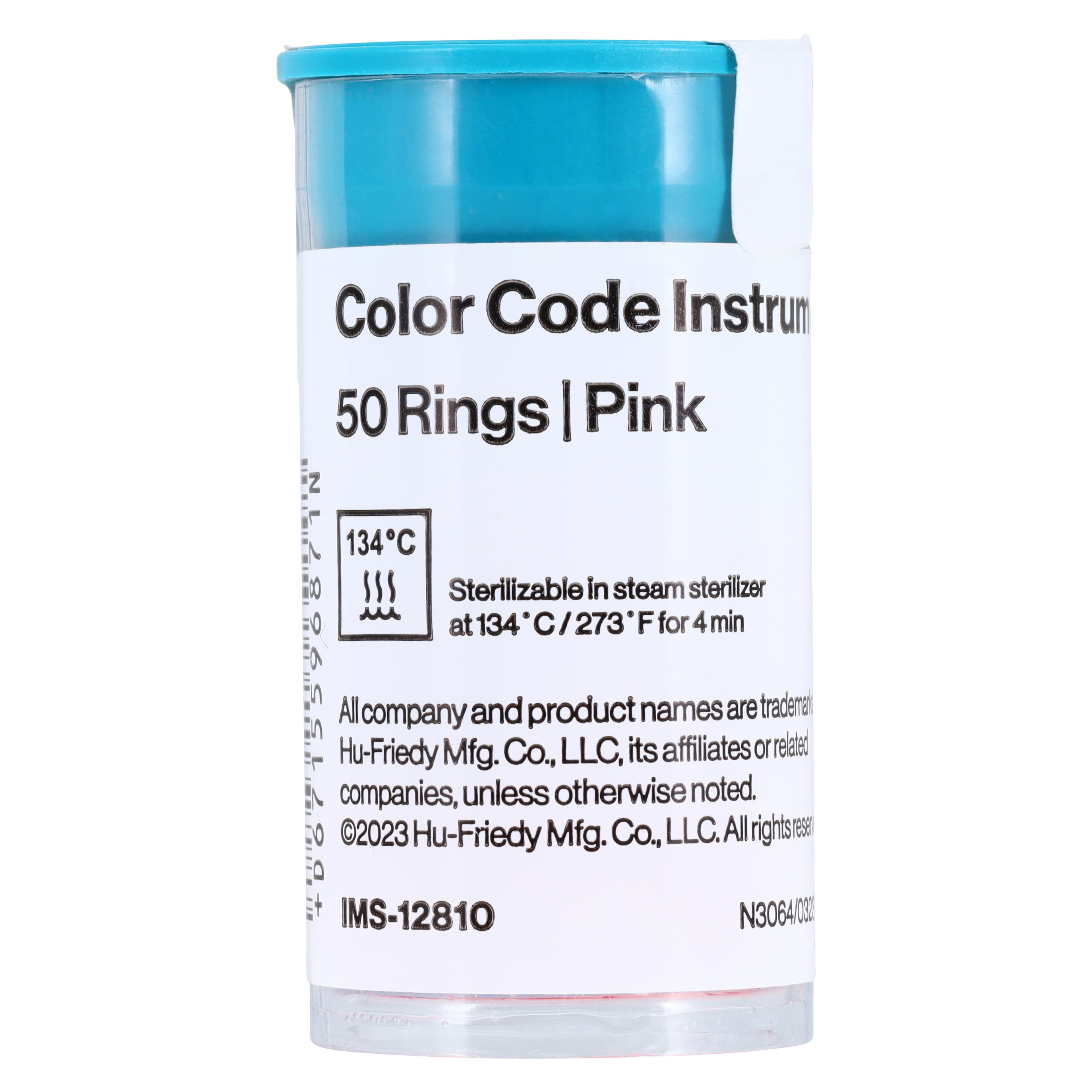 Hu-Friedy IMS Color Code Instrument Rings, Regular, Pink, 50/Pkg, IMS-12810 thumbnail 2