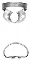 Hu-Friedy Satin Steel Rubber Dam Clamp #4, Winged, Small Upper Molars, 1 Each, RDCM4 - Rubber Dam Clamp Satin Finish 4 - Image 1