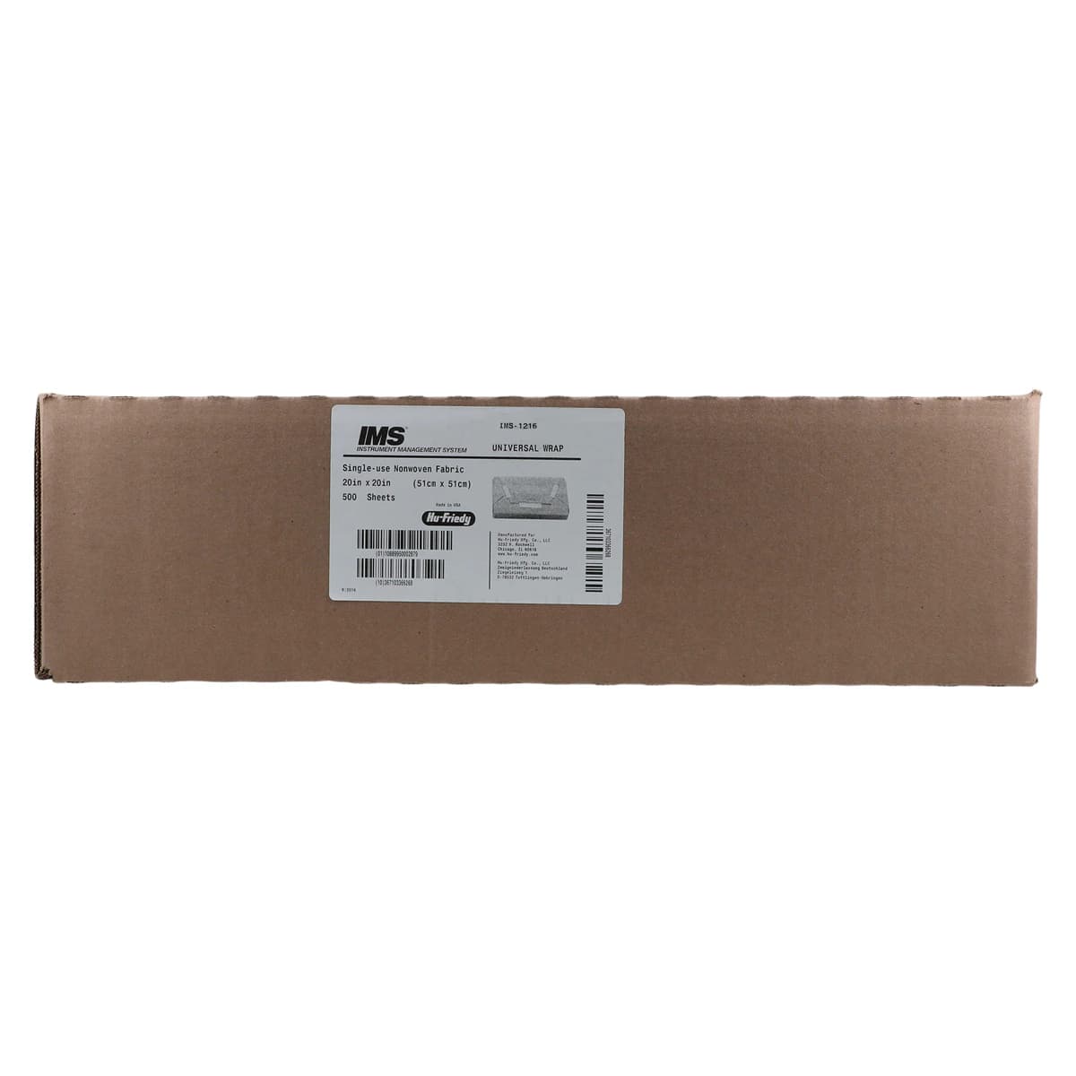 Hu-Friedy IMS Universal Sterilization Wrap, 20" x 20", Blue, 500/Pk, IMS-1216 thumbnail 2