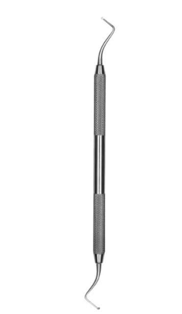 Hu-Friedy Excavator E2 Double-Ended (15-9-15) #6 Satin Steel Handle, EXCE26 - Excavators - Double-Ended - E2 (15-9-15) - #6 Satin Steel&reg; - Image 1