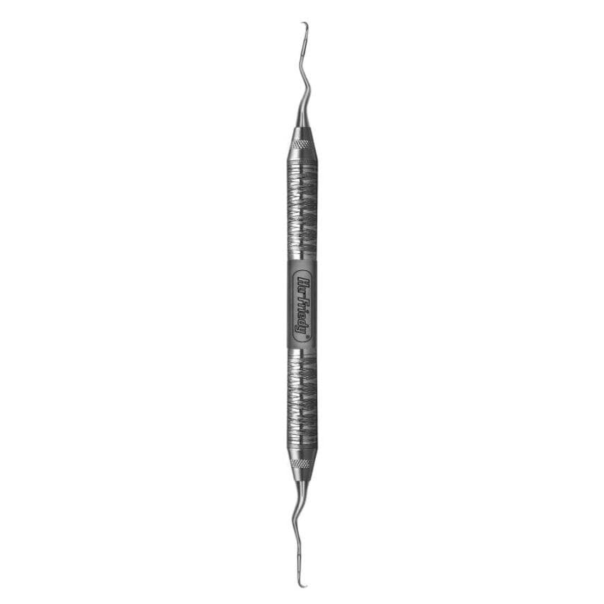Hu-Friedy Vision Curvette Curette #13/14, #6 Satin Steel Handle, Double End, SGC13/146 - Curettes – # 13/14 Vision Curvettes®, # 6 Satin Steel Handle, Double End - Curettes – # 13/14 Vision Curvettes®, # 6 Satin Steel Handle, Double End - Image 1