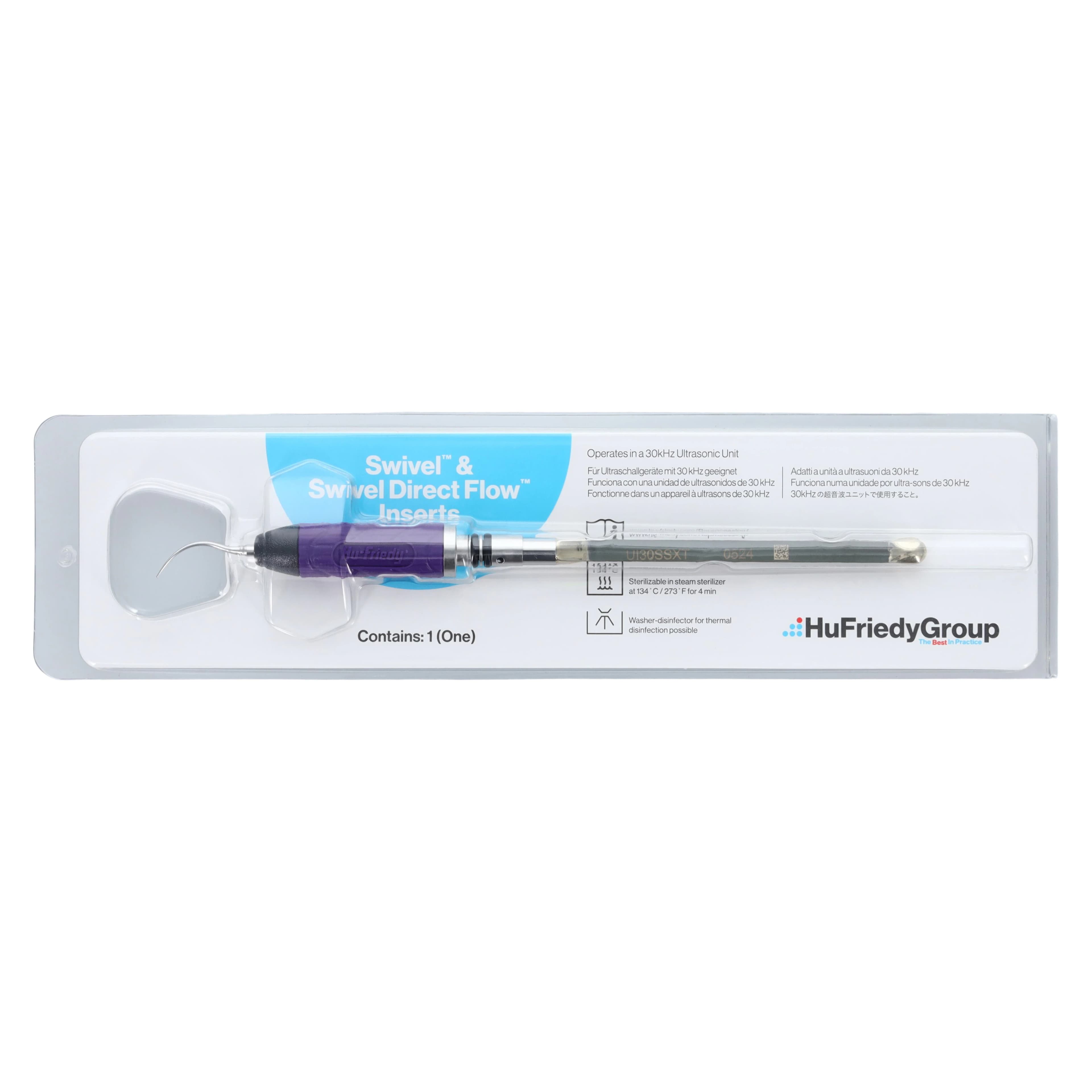 Hu-Friedy Swivel XT Satin Ultrasonic Insert, 30 kHz, Extra Thin, Purple, UI30SSXT thumbnail 5