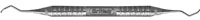 Hu-Friedy Goldman-Fox Curette GF-3, Double End, #6 Satin Steel Handle, 1 Each - Curettes - Goldman-Fox - GF-3 - #6 Satin Steel&reg; - Image 1