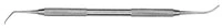 Hu-Friedy Micro-Condenser/Burnisher, Right, Small, #41 Round Handle, Double-Ended, 879282 - Small Right Apical Plugger Burnisher with #41 Round Handle - Image 1