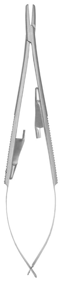 Hu-Friedy Castroviejo Needle Holder, 5-1/2" (14 cm), Serrated, Tungsten Carbide, 1 Each, NHCV - Surgical Needle Holder, Castroviejo, 5-1/2", 1/Pk - Image 1