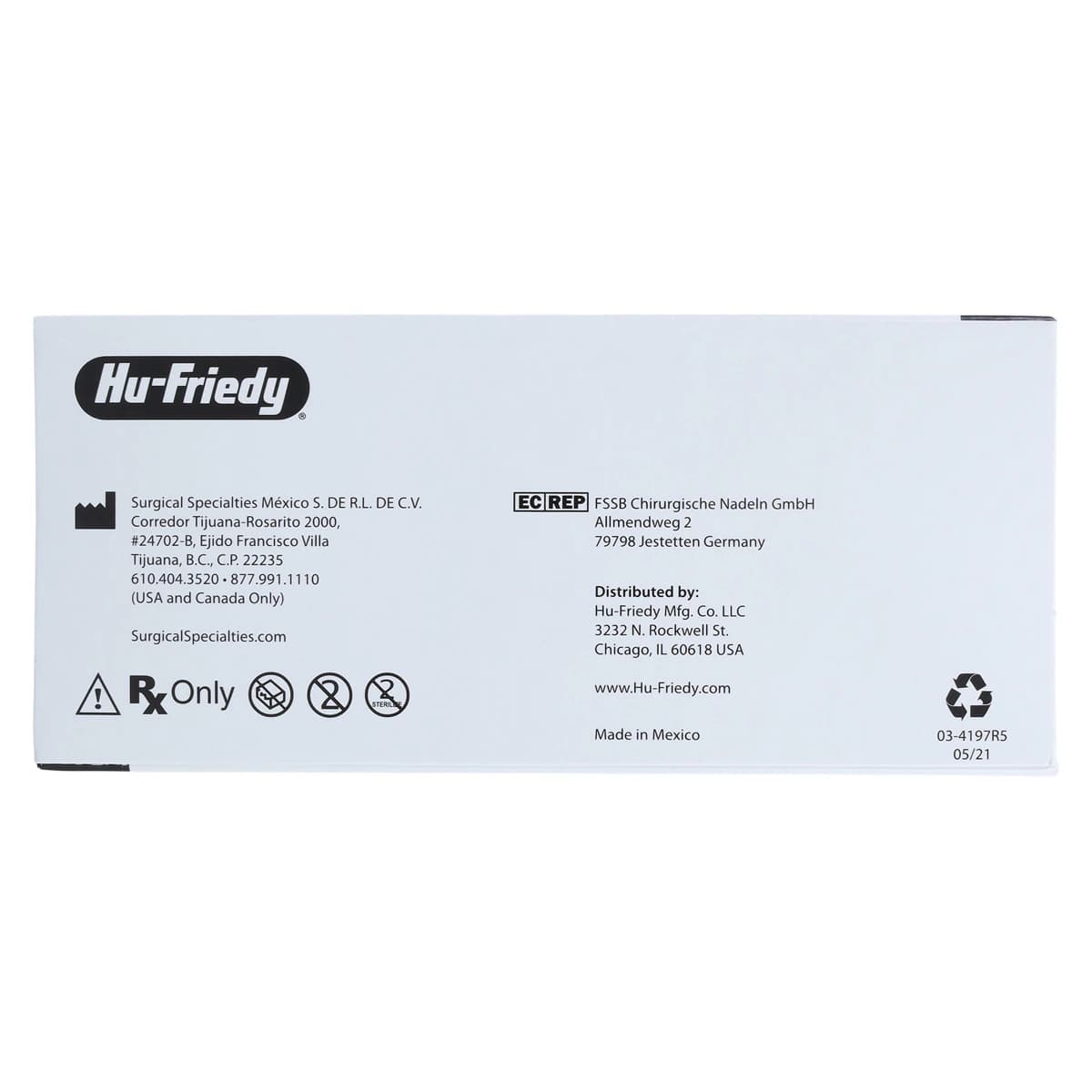 Hu-Friedy Perma Sharp Chromic Gut Suture, 5-0, 18", C-17 Reverse Cutting 3/8 Circle Needle, 12/Box, PSN385C thumbnail 4