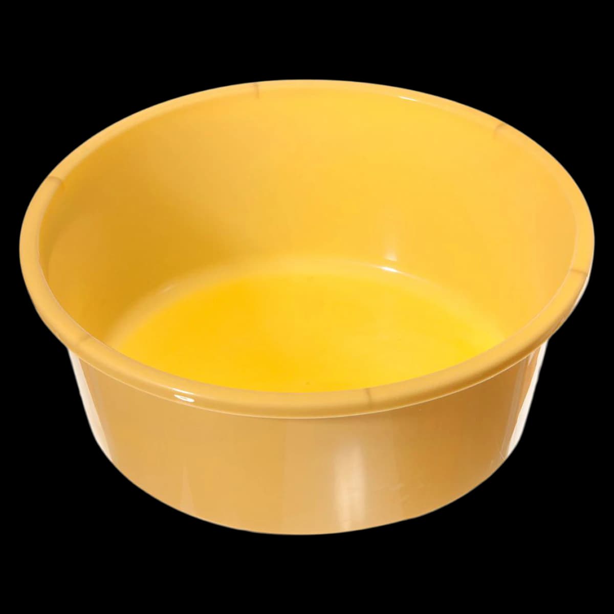 Medline Plastic Wash Basin, Round, 5 Qt, Gold - Basin Wash Plastic 5 Qt Gold - Image 1