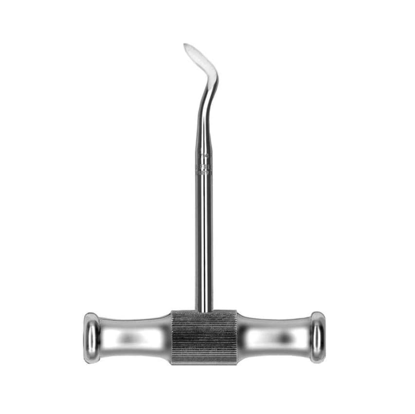 Hu-Friedy Elevator 14R Cross-Bar Handle, Single End, Stainless Steel, 4.2mm Tip - Elevator 14R Cross-Bar Handle - Image 1